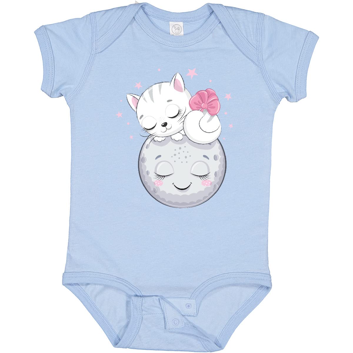 Inktastic Cat on the Moon Baby Bodysuit - Soft Cotton Onesie for Newborns & Infants - Cute Astronaut Cat Design - Perfect for Baby Showers, Birthdays & Everyday Wear