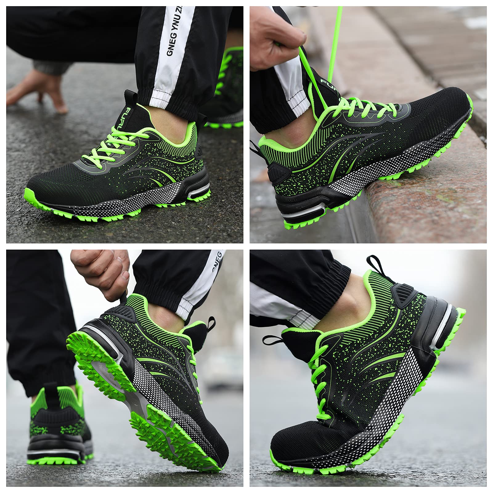 Steel Toe Shoes for Men & Women - Lightweight Safety Work Sneakers with Comfortable Steel Toe for Warehouse & Industrial Use | Durable & OSHA Compliant for Construction, Factory & Outdoor Work