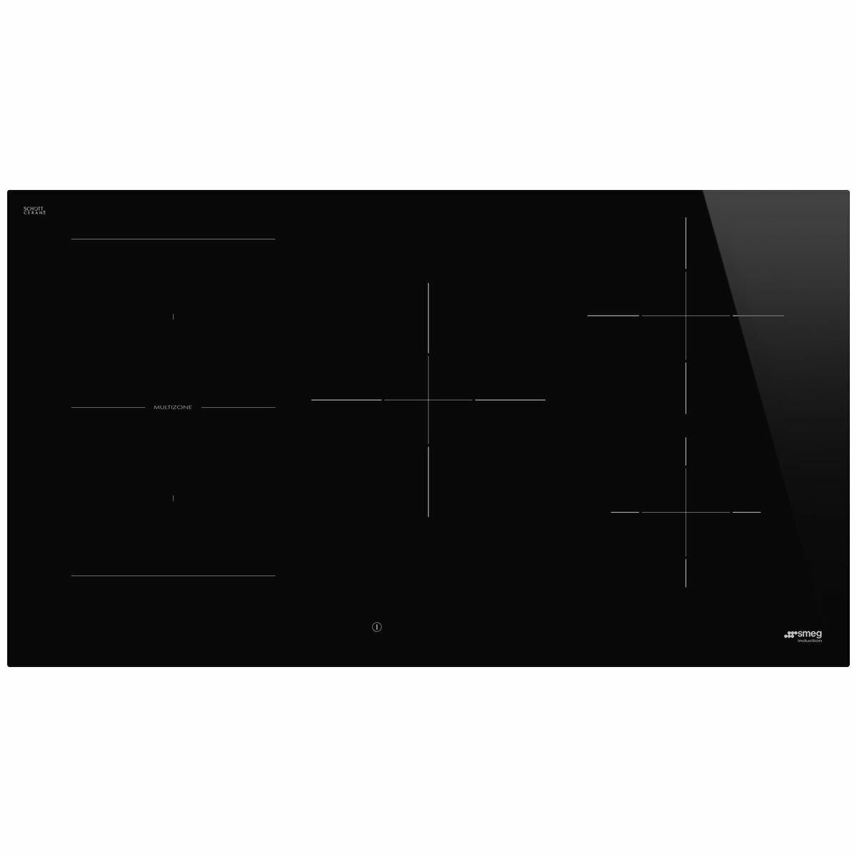 Smeg SAI4954D 90cm Built-in Induction Cooktop with 4 Cooking Zones - Perfect for Modern Kitchens, Home Chefs & Entertaining Guests