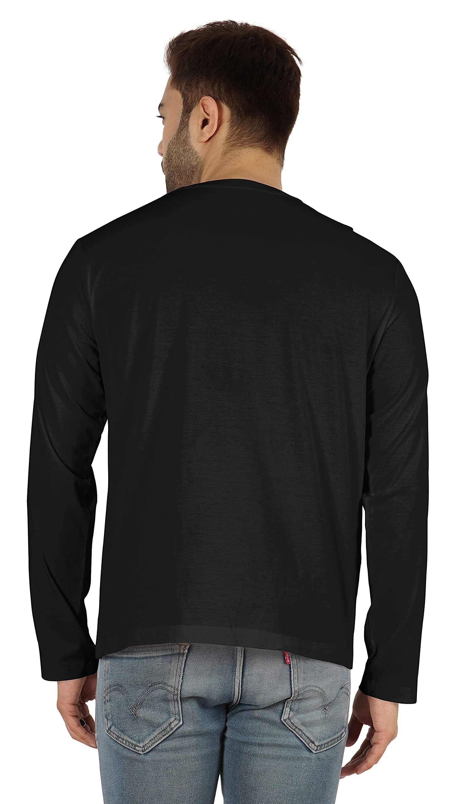 Inkmeso Men's Long Sleeve Cotton T-Shirt - Soft Breathable Casual Basic Tee for Everyday Wear, Work & Outdoor Activities
