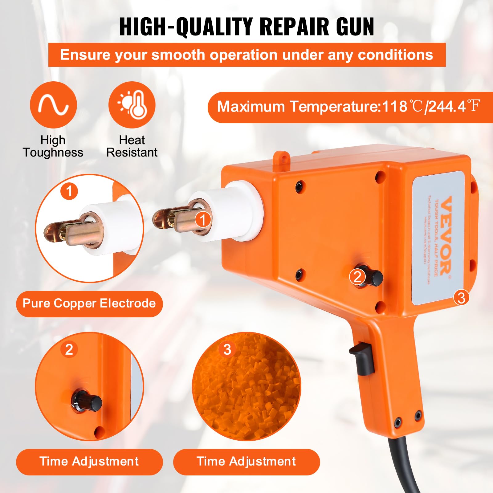 VEVOR 5500 Stud Welder Kit - 800VA Spot Welder with Dent Puller for Auto Body Repair, 110V Stud Welder Gun with Complete Accessories (Perfect for Car Dent Removal & Metal Fabrication)