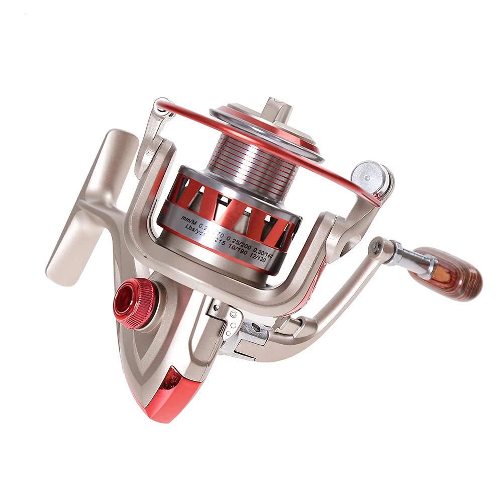 Premium All-Metal Spinning Fishing Reel - Pokem&Hent DF2000-DF5000 with 10BB & 5.5:1 Gear Ratio - Durable Saltwater & Freshwater Fishing Gear for Bass, Trout & Offshore Angling