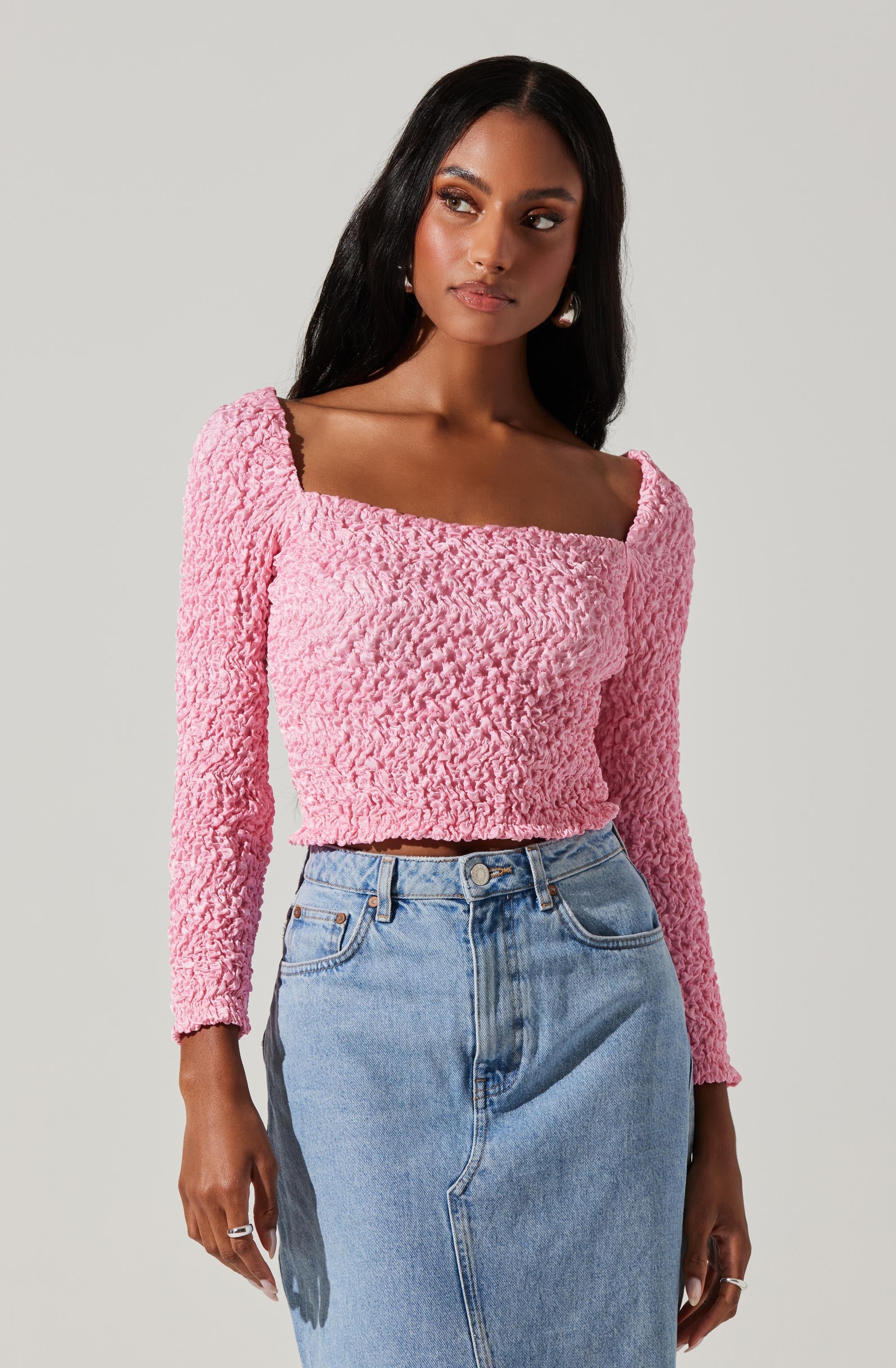 Sorrel Cropped Long Sleeve T-Shirt for Women - Stylish Casual & Party Wear - Perfect for Date Nights, Brunch & Layering Outfits