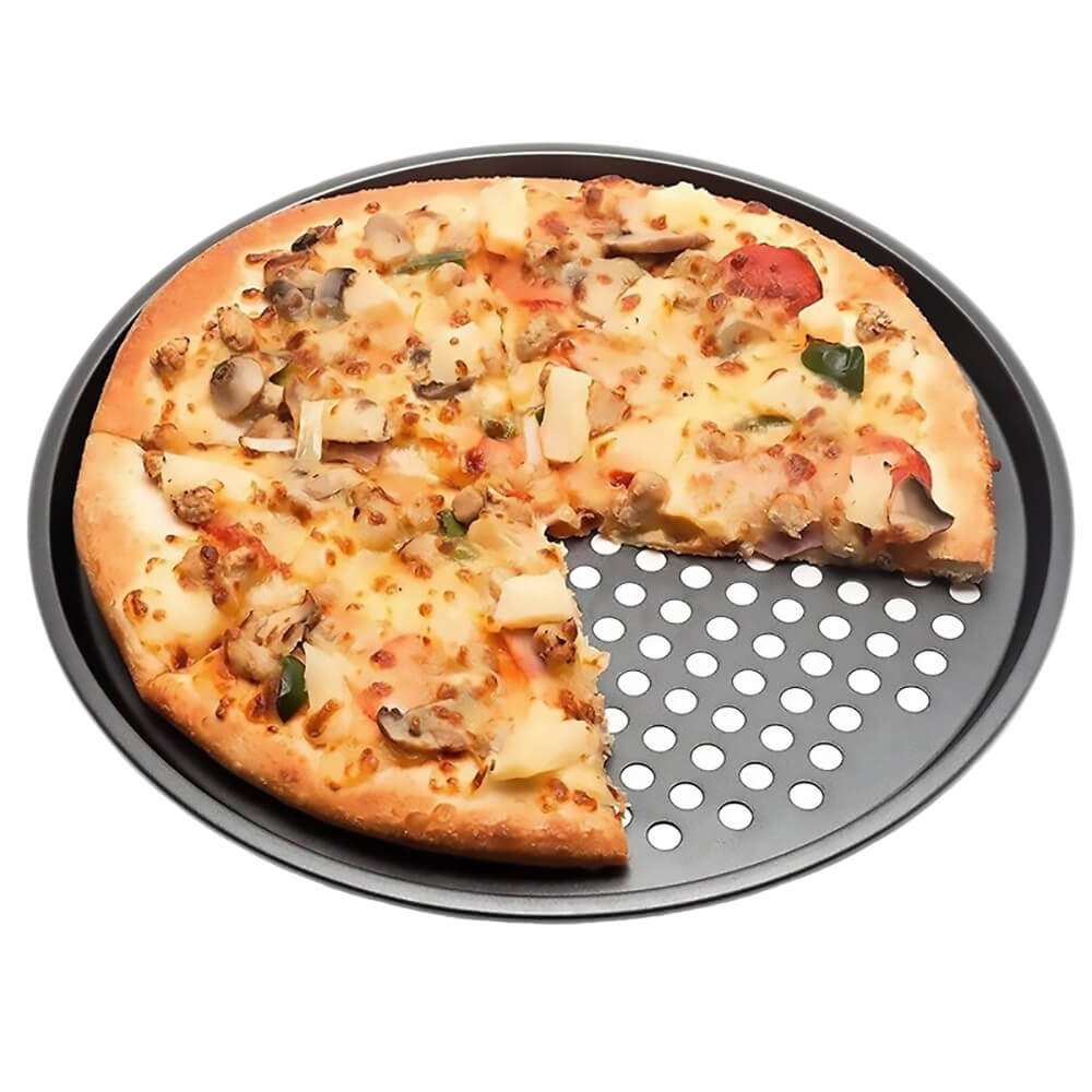 Pamela Oven Pizza Crisper - Non-Stick Baking Pan for Perfect Homemade Pizza, Bread & Cookies | Ideal for Kitchen, Camping & Parties