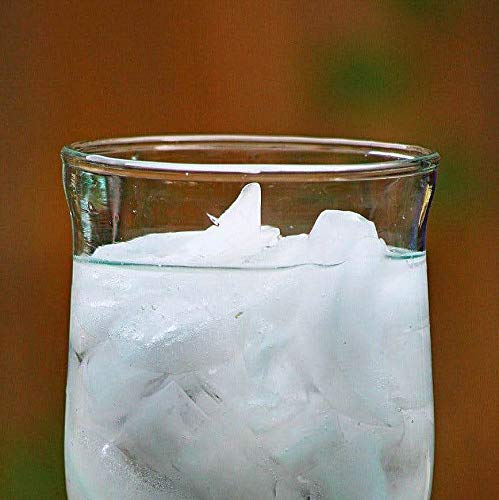 Kalalou CRL1234 Recycled Glass Water Goblet - 12 oz Clear Drinking Cup for Home, Office & Parties | Eco-Friendly & Dishwasher Safe