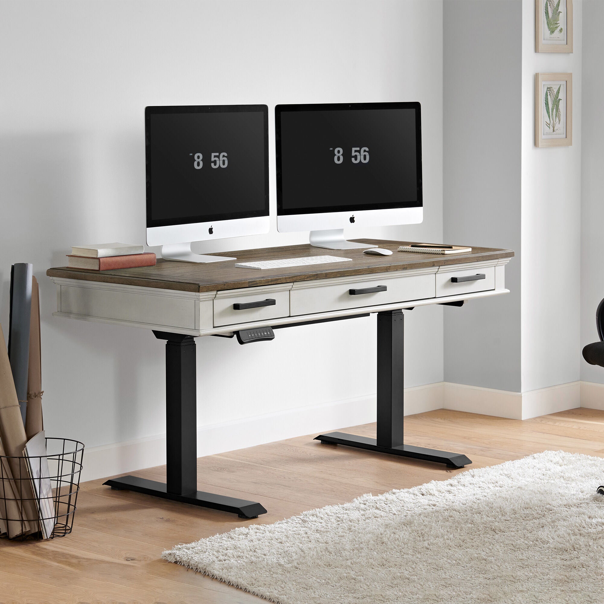 Drake Lift Top Desk - Space-Saving Home Office Desk with Storage | Perfect for Small Spaces, Apartments & Dorm Rooms
