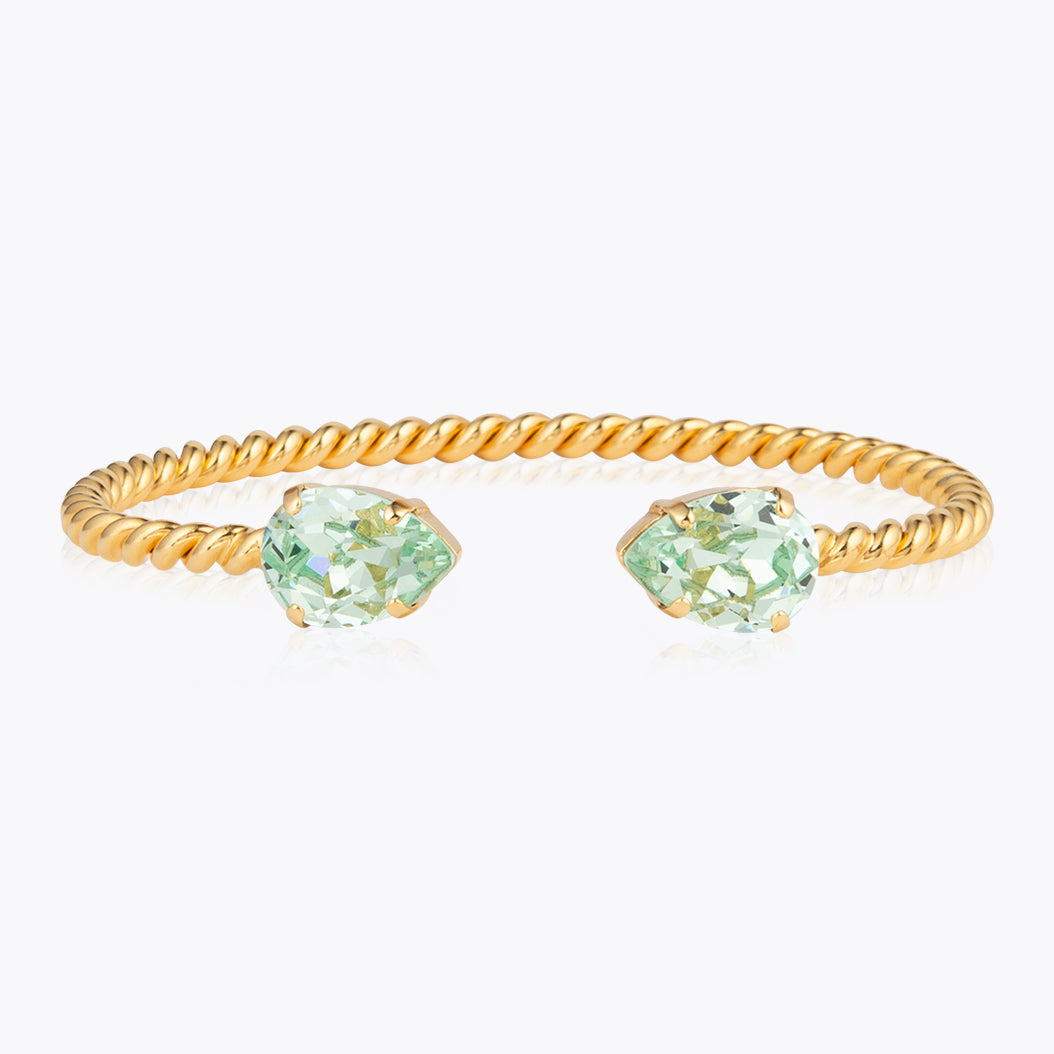 Mini Drop Bracelet with Chrysolite Gemstone - Elegant Dainty Jewelry for Women, Perfect for Everyday Wear, Parties & Special Occasions