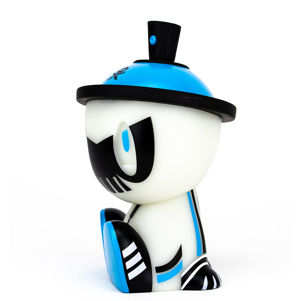 Ghost Mode GID Lil Qwiky Canbot by Quiccs x Czee13 - Glow in The Dark Collectible Toy Figure - Perfect for Art Collectors, Urban Vinyl Enthusiasts & Home Decor