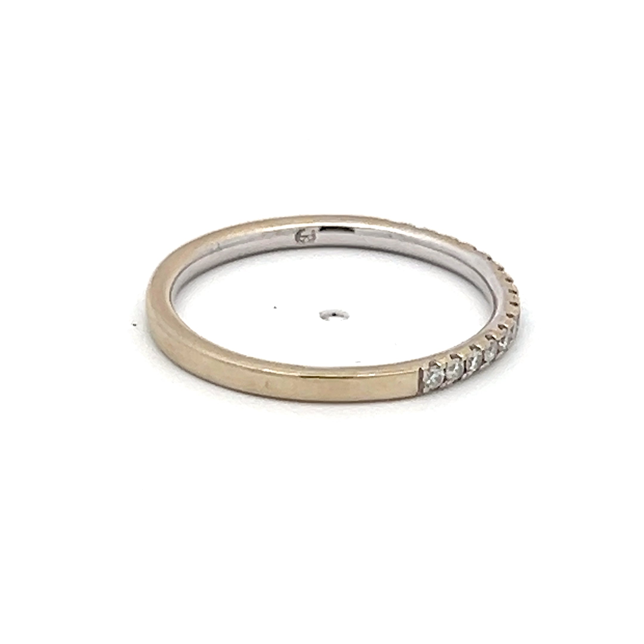 0.12 Carat Round Brilliant I VS2 Diamond 14K White Gold Wedding Band Ring for Women - Elegant Bridal Jewelry, Anniversary Gift, Engagement Ring Alternative (Perfect for Proposals, Vow Renewals & Special Occasions)