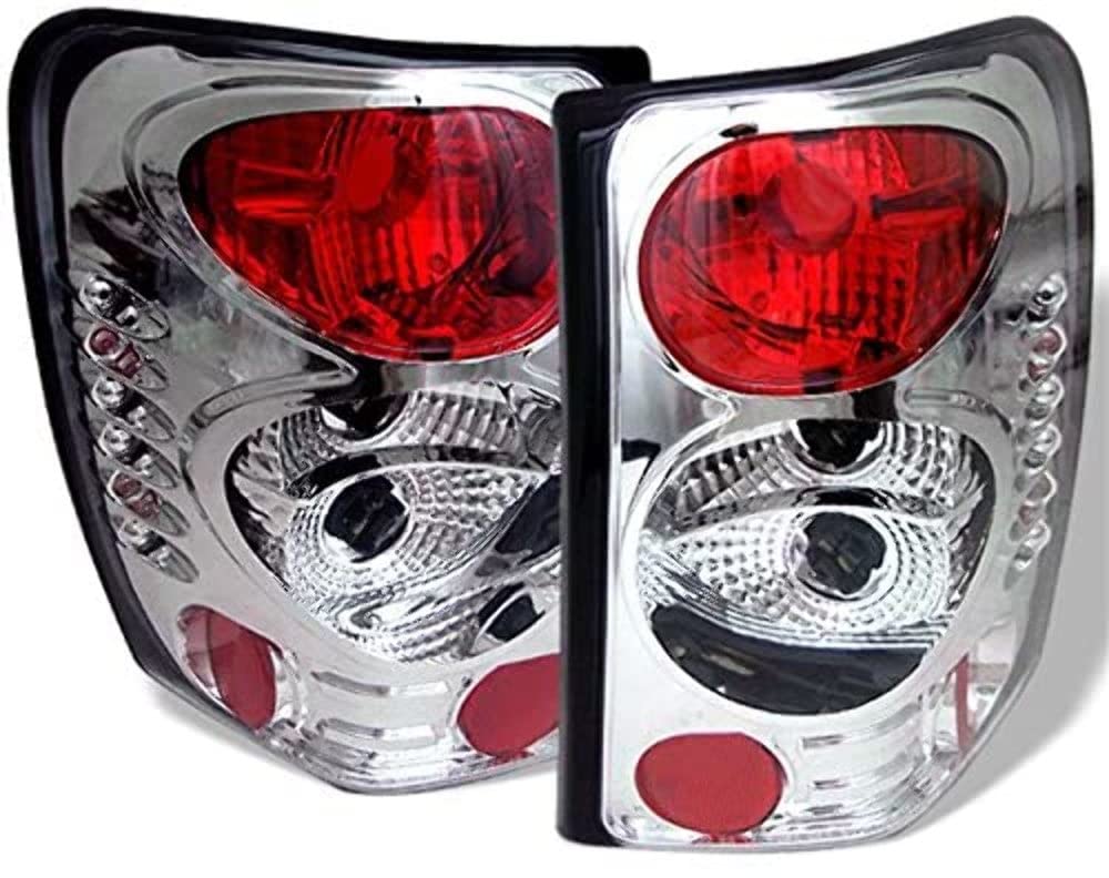 Spyder Auto 5005632 Euro Style LED Tail Lights - Chrome/Clear Lens - Compatible with BMW 3 Series E46 - Enhances Rear Visibility & Style for Night Driving