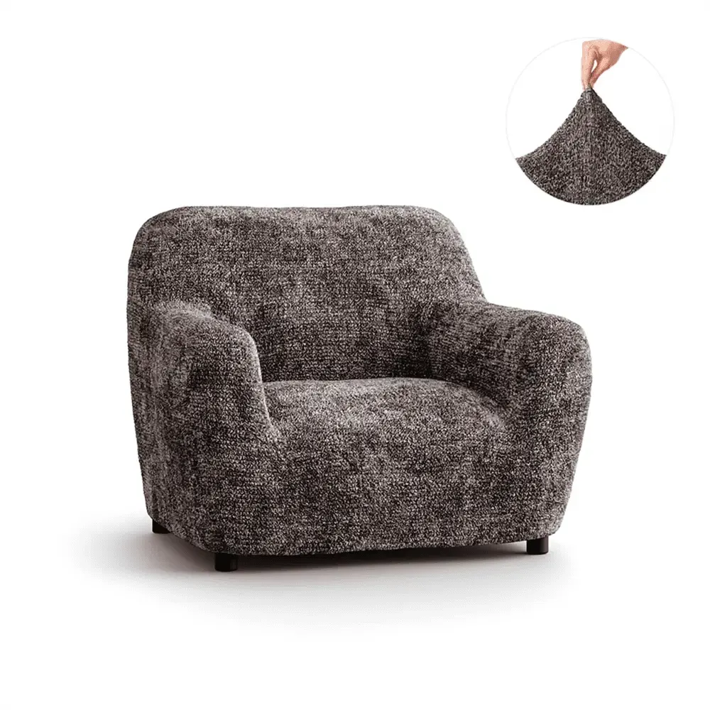 Microfiber Printed Armchair Slipcover - Stretchable Furniture Protector for Living Room, Bedroom & Office - Easy Washable Sofa Cover for Home Decor