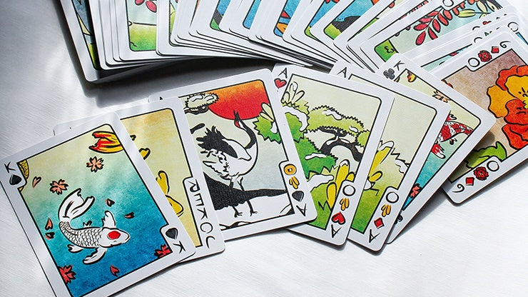 Limited Edition Hanami Fusion Poker Size Playing Cards - Perfect for Game Nights, Magic Tricks & Collectors