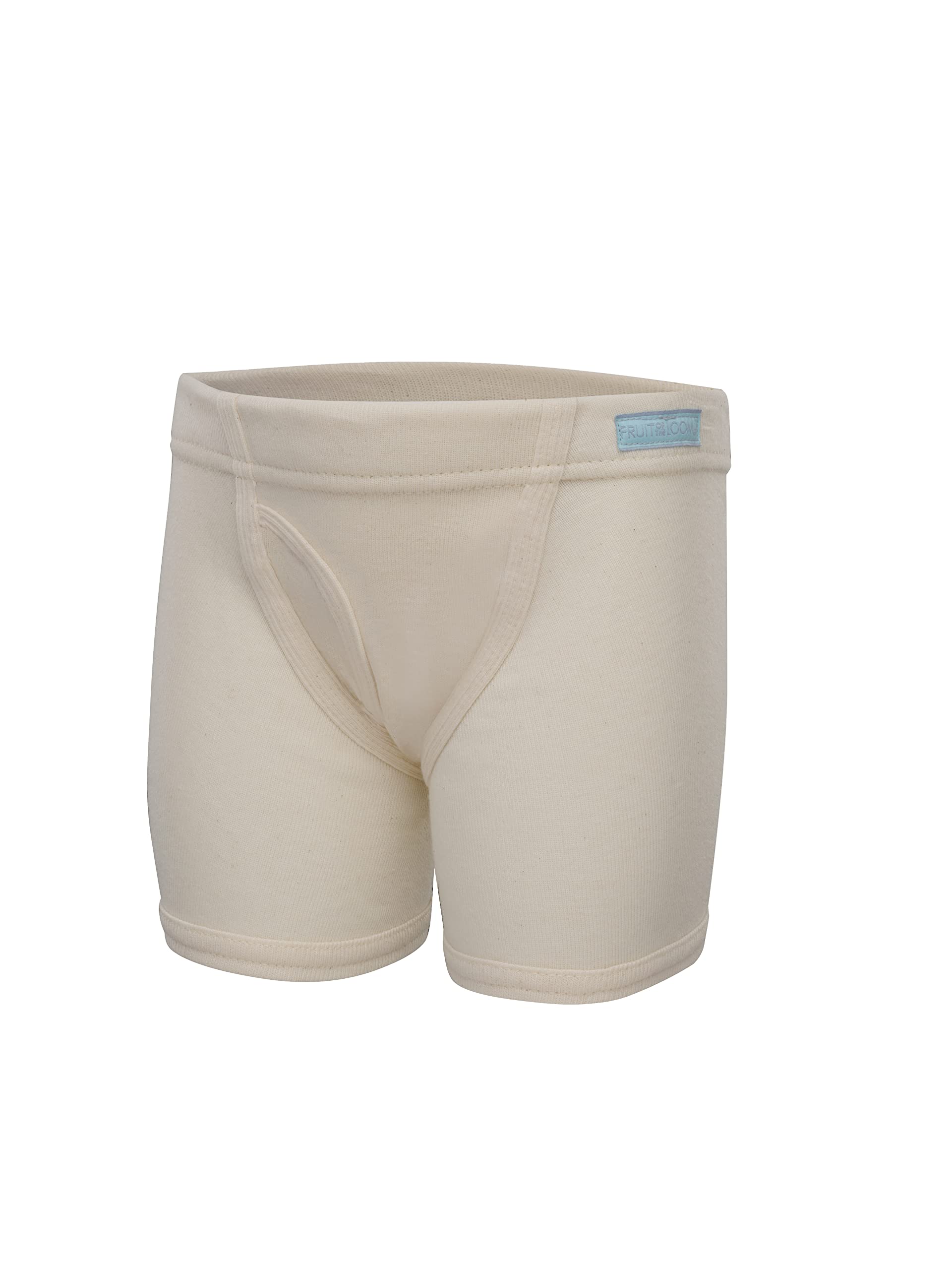 Fruit of the Loom Boys' 12 Pack 100% Natural Cotton Boxer Briefs - Undyed, Unbleached, Hypoallergenic Underwear for Kids | Perfect for School, Sports & Everyday Comfort