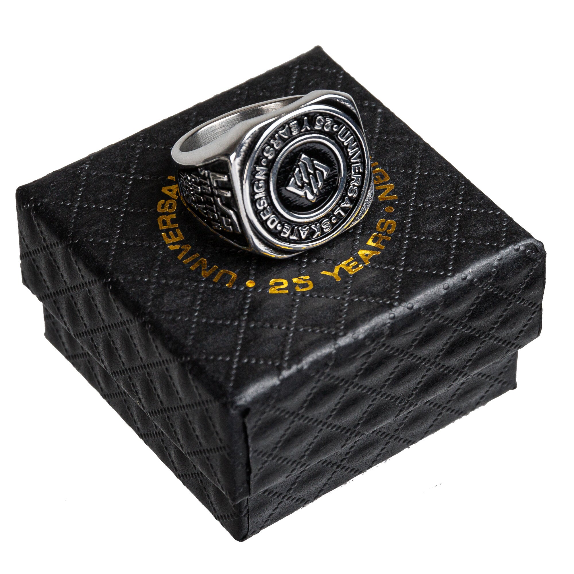 25th Anniversary Silver Dollar Coin Box - 59.5mm Ring Size Holder for Coin Collectors & Jewelry Storage - Perfect for Gifts, Display Cases, and Special Occasions
