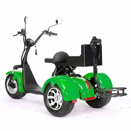 2000W 60V Electric Fat Tire Trike - 3 Wheel Scooter Moped Bike with Golf Rack, Similar to CityCoco Bike CT 3G - Perfect for Commuting, Golf Course Transport & Urban Adventure