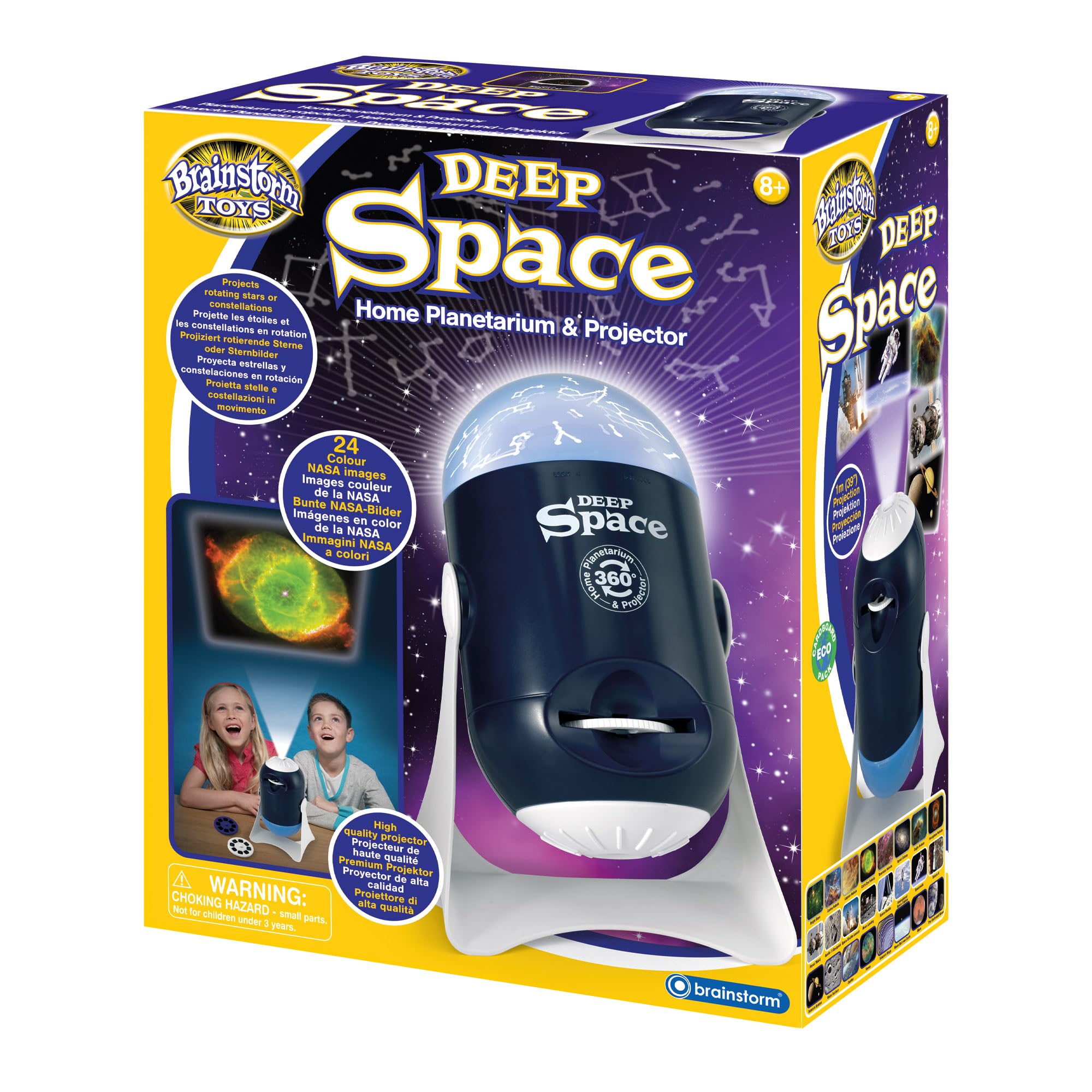 Deep Space Home Planetarium and Projector STEM Toy - Explore Stars & Galaxies for Kids' Astronomy Learning & Bedroom Night Light Projection