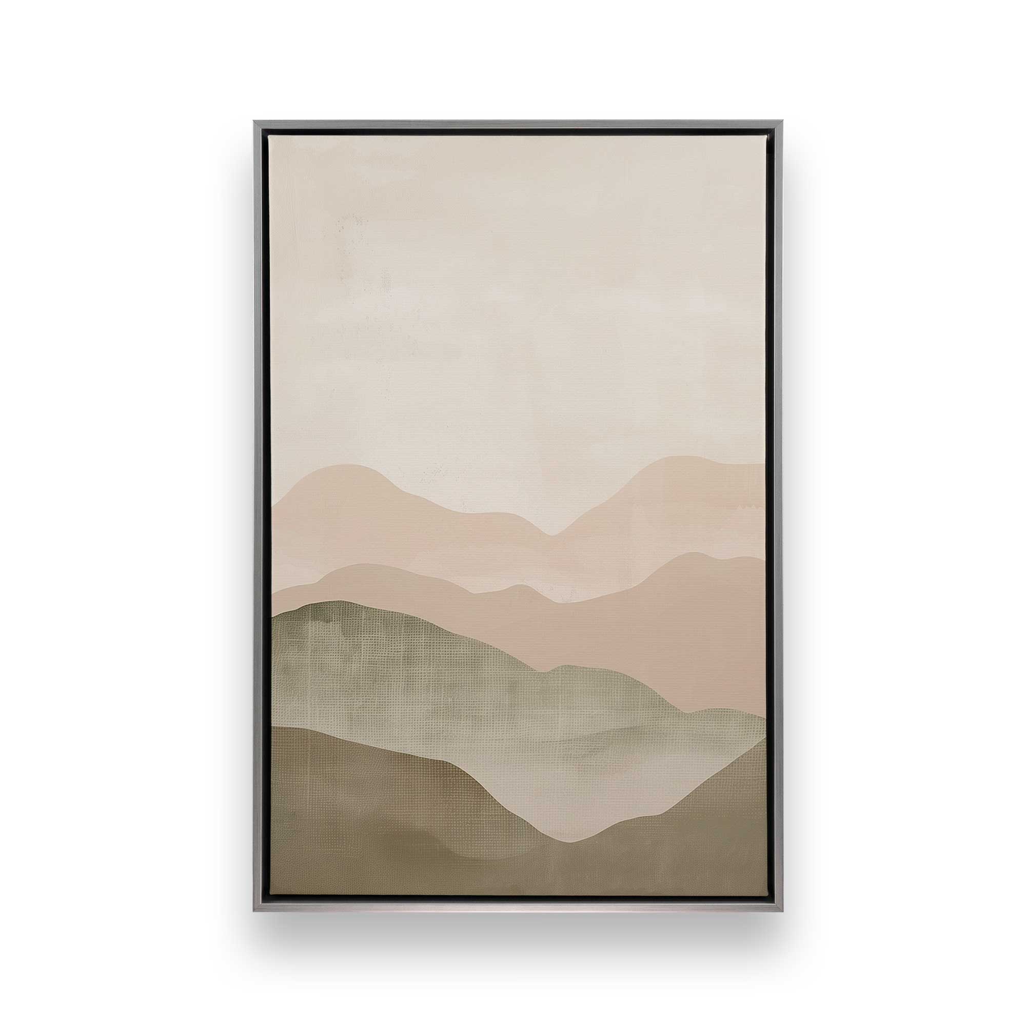 Green Calcite Drift Canvas Print - Nature Inspired Wall Art for Home & Office Decor