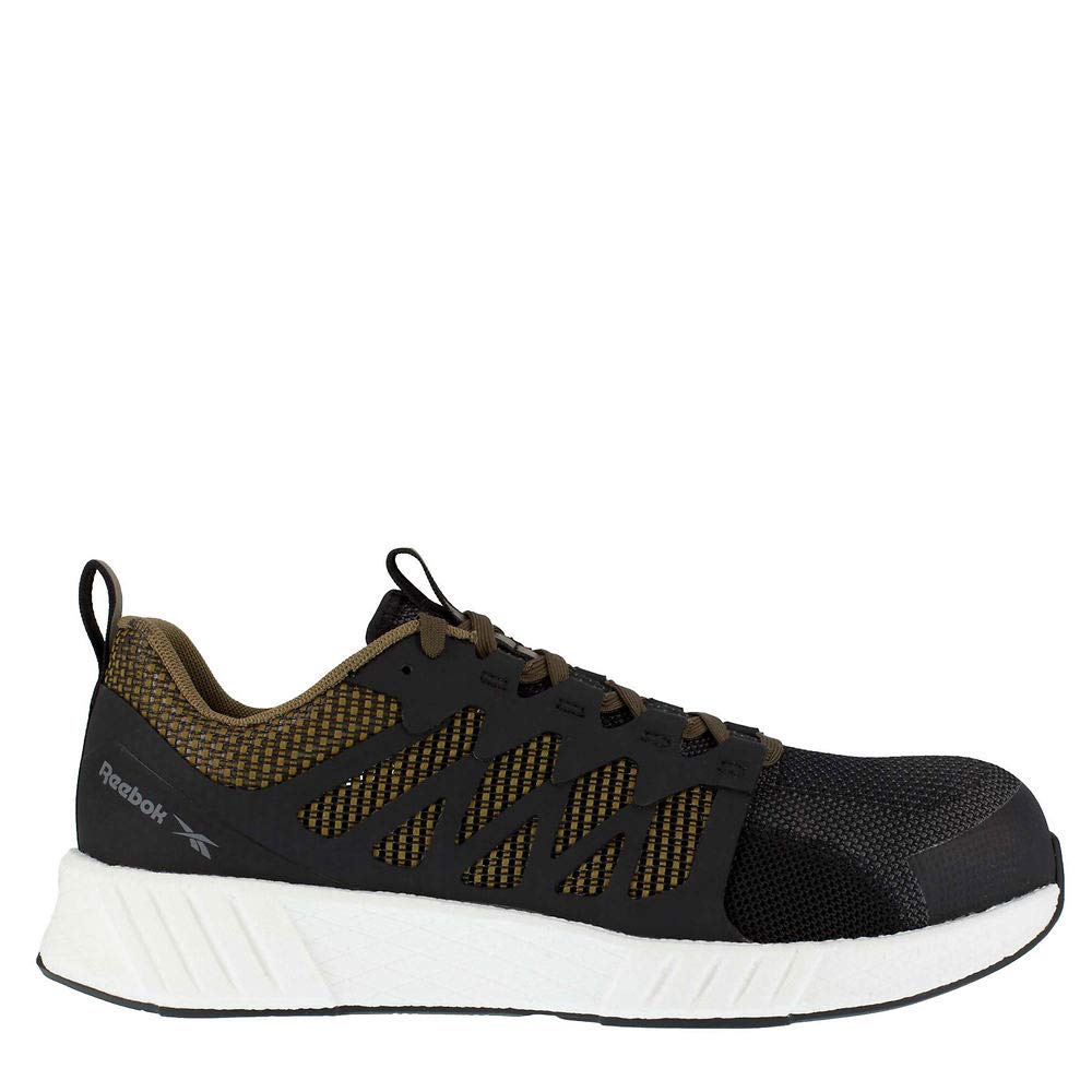 Reebok Men's Fusion Flexweave Work Comp Toe Safety Shoes - Lightweight & Durable Work Boots for Construction, Warehouse & Industrial Use