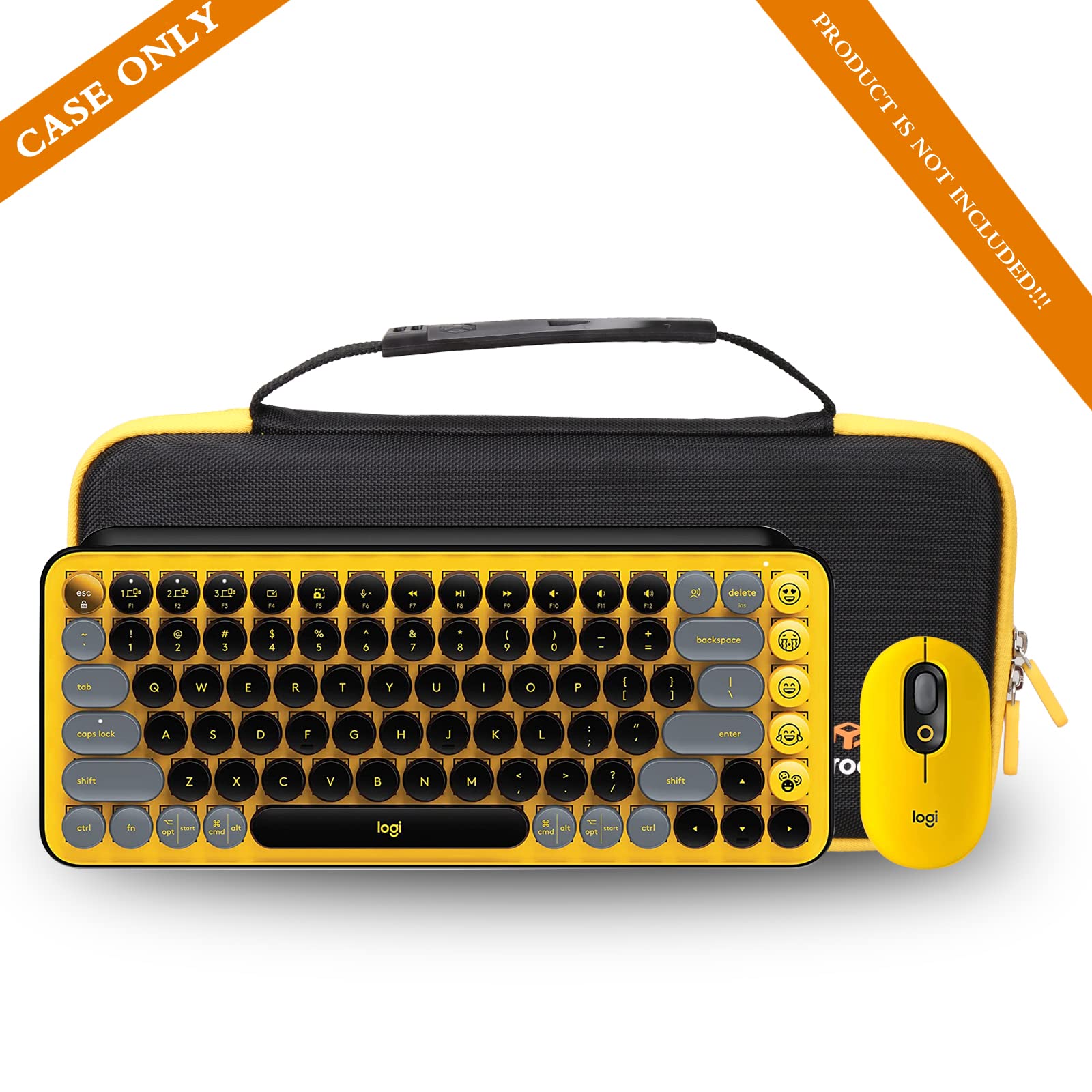 Aproca Hard Travel Storage Carrying Case for Logitech POP Keys Mechanical Wireless Keyboard & Mouse, Keychron K2 Wireless Keyboard | Durable Protective Case for Office, Home & Travel Use
