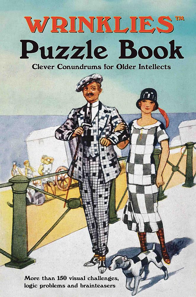 Wrinklies Puzzle Book - Fun Brain Teasers & Logic Games for Adults - Perfect for Travel, Relaxation & Mental Stimulation