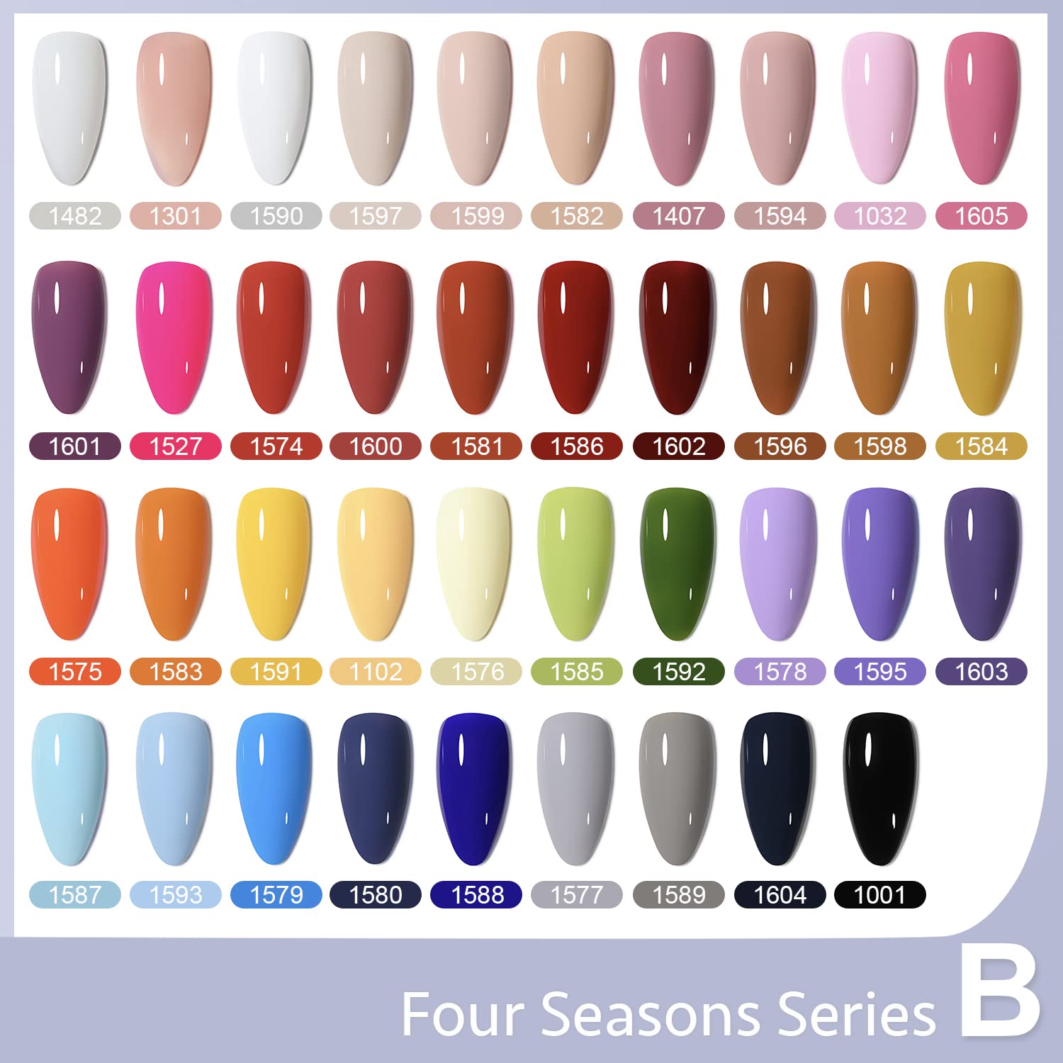 42 Pcs Gel Nail Polish Kit - Pink White Red Jelly Nude Colors All Seasons Nail Art Set with Glossy & Matte Top Coat, Base Coat | Salon & DIY Manicure at Home | Perfect for Parties, Weddings, Holidays & Everyday Wear
