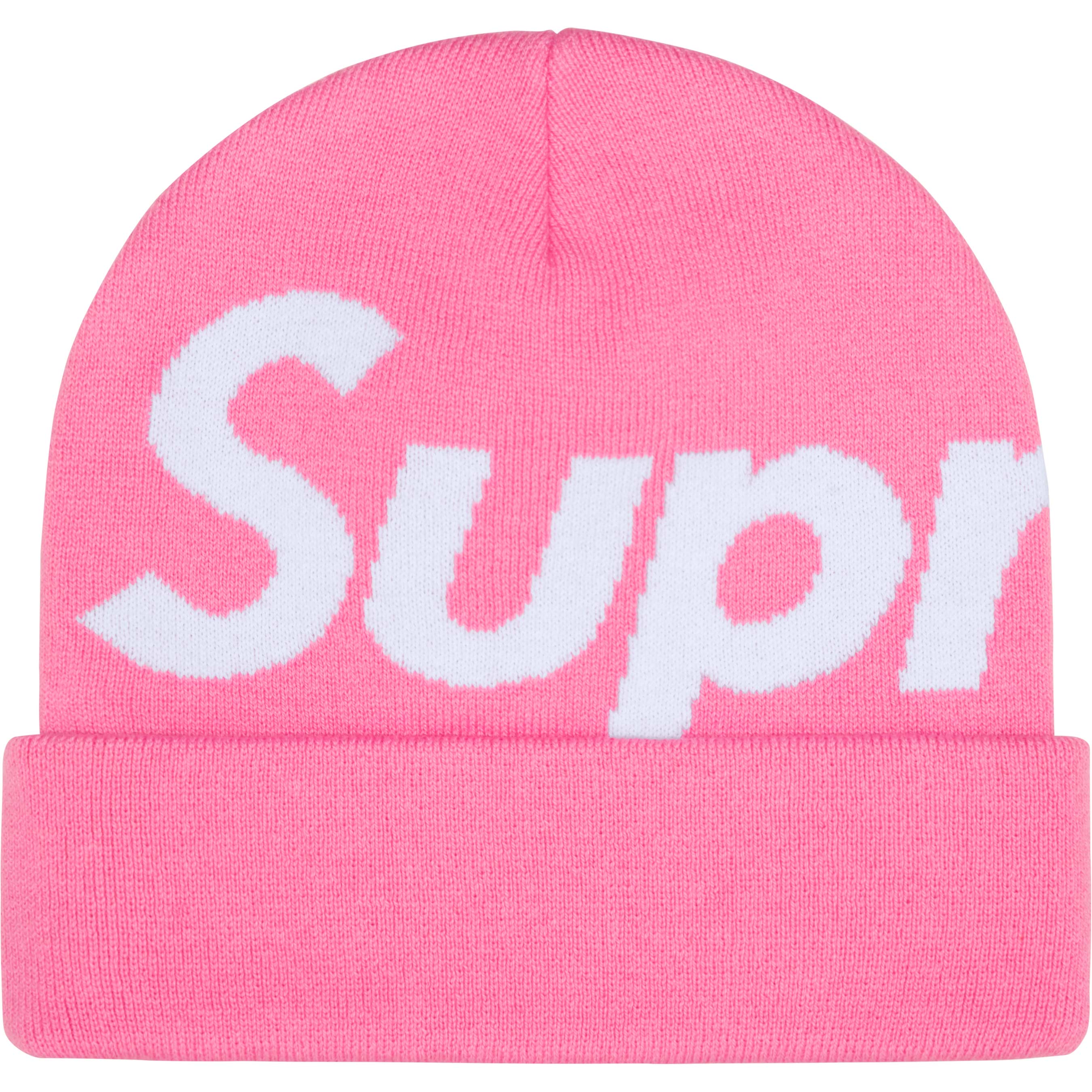 Supreme Big Logo Beanie - Soft Winter Hat for Men & Women - Warm Knit Skull Cap - Perfect for Cold Weather, Streetwear Fashion & Outdoor Activities