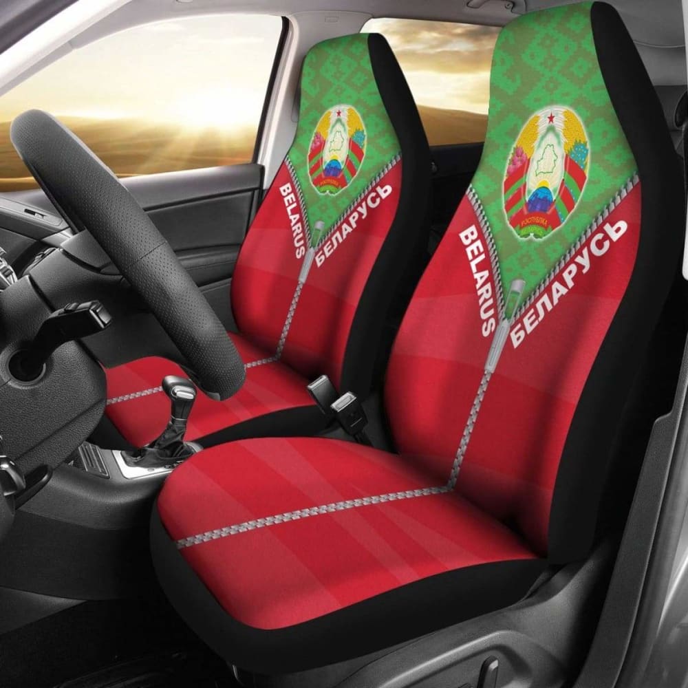 Premium Belarus Car Seat Cover with Straight Zipper Style 192609 - Universal Fit for Cars, SUVs & Trucks - Waterproof & Durable Protection for Home, Office or Travel Use