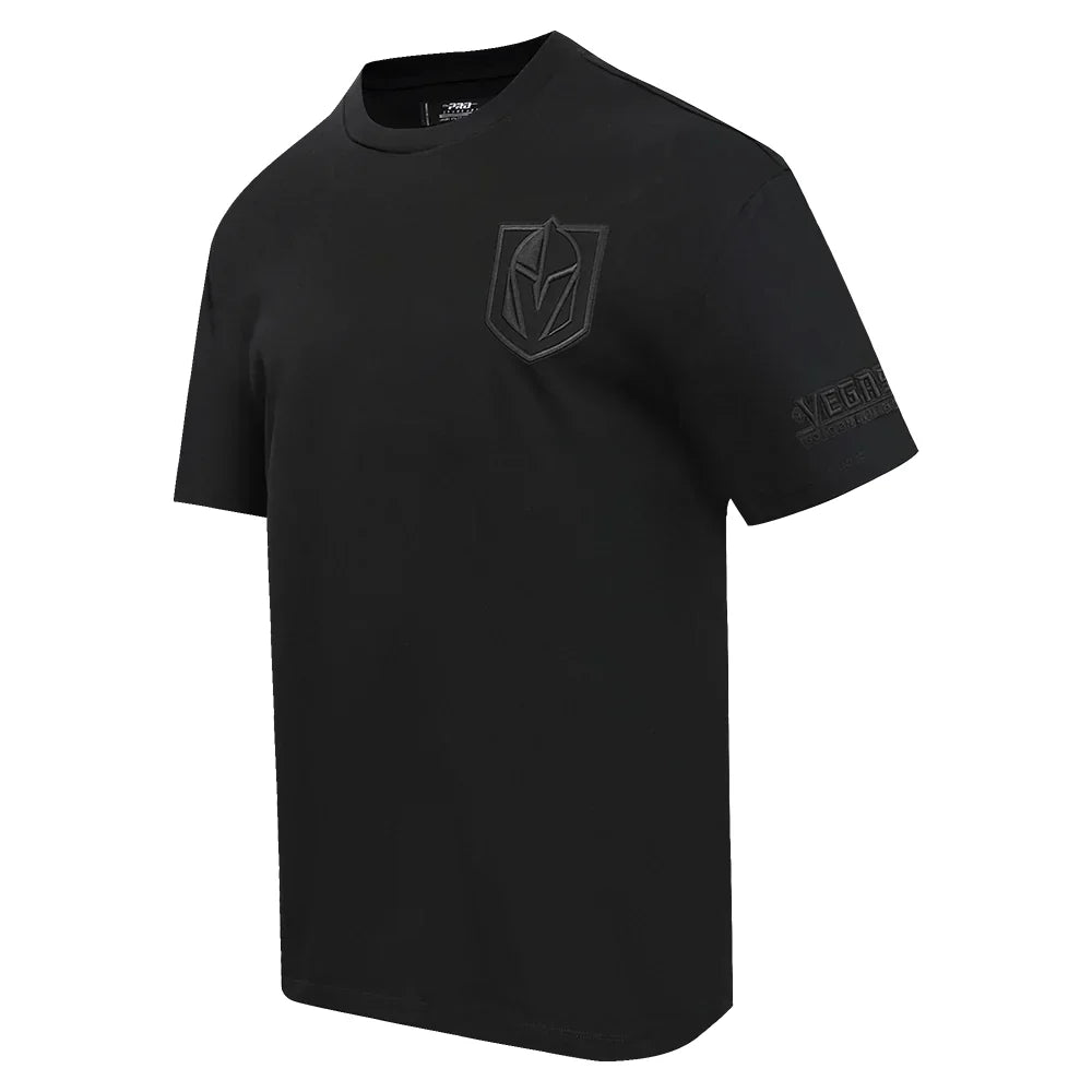 Men's Pro Standard Vegas Golden Knights CJ All Black Drop Shoulder T-Shirt | NHL Hockey Fan Apparel | Game Day & Casual Wear
