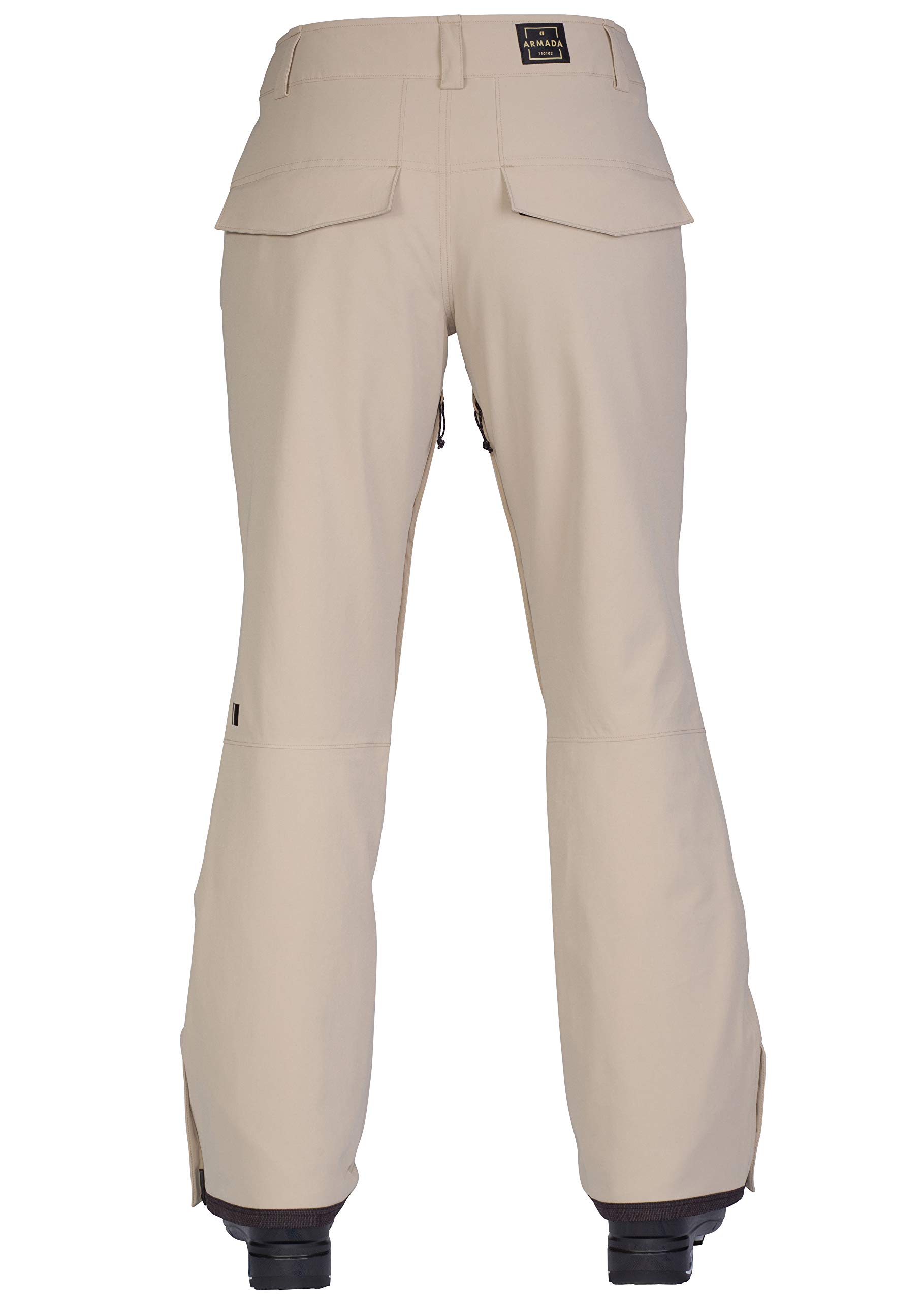 Armada Lenox Insulated Winter Pants for Men & Women - Waterproof Snow Pants, Thermal Fleece Lined, Windproof Hiking Pants (Taupe, Size S) - Perfect for Skiing, Snowboarding & Cold Weather Outdoor Activities