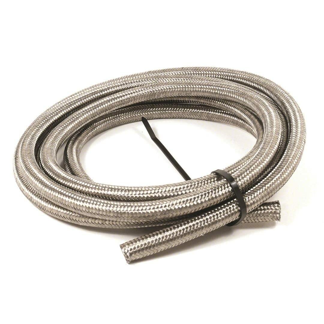 High-Performance 12AN x 3 Double Braided Stainless Steel Racing Hose - Ideal for Fuel, Oil & Coolant Lines in Motorsports & Automotive Applications