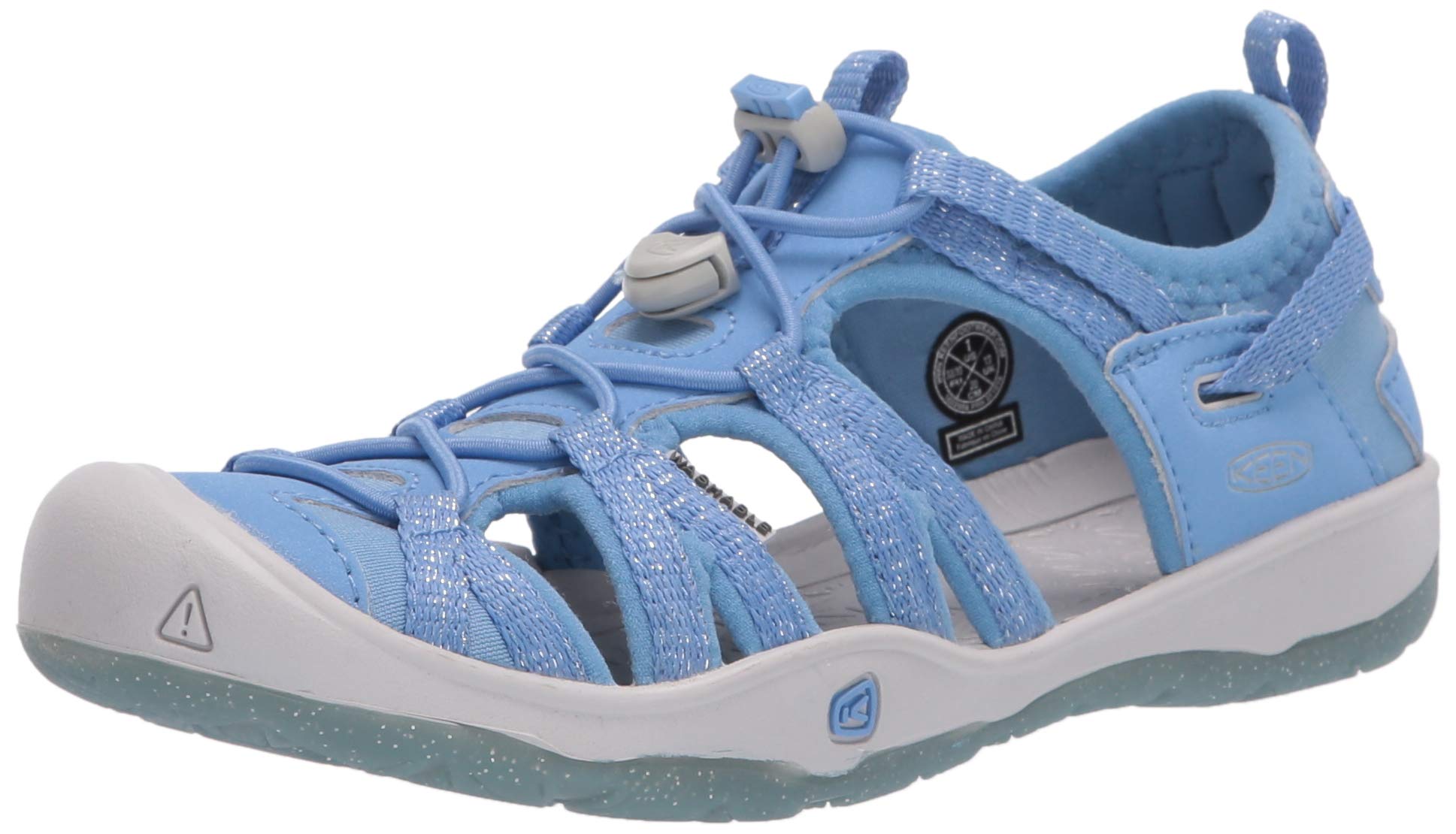KEEN Kids Moxie Closed Toe Sandals for Girls - Comfortable Casual Water Shoes for Outdoor Play, Beach & Summer Activities