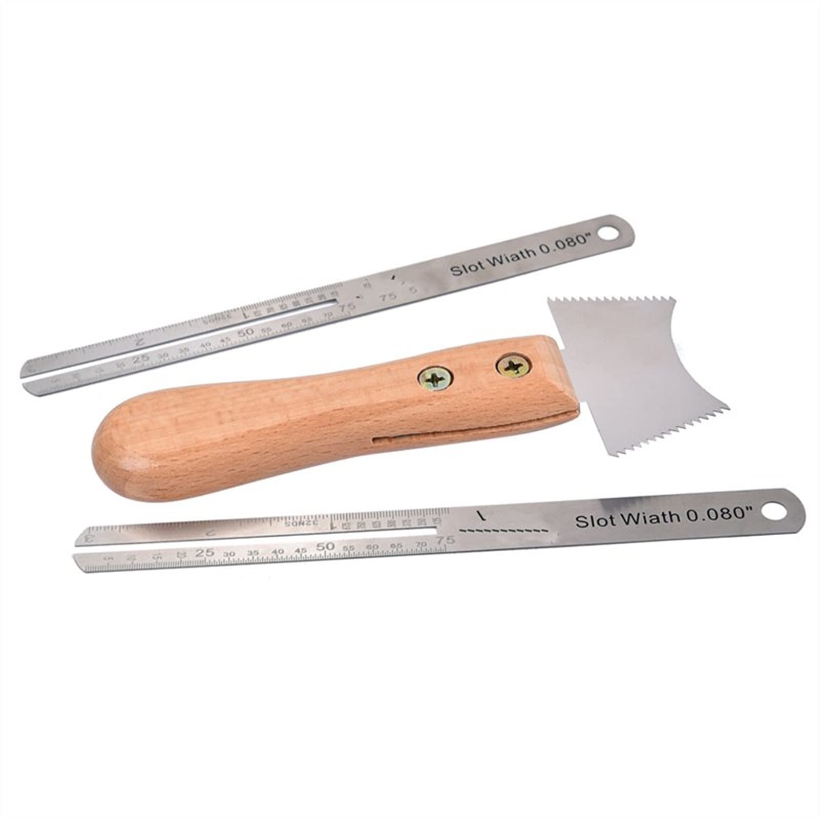 Professional Guitar Fret Wire Groove Protector Ruler & Fingerboard Replacement Tool Set - Luthier Repair Kit for Guitar Maintenance, Fret Leveling & Fingerboard Protection | Perfect for DIY Guitar Repair, Fretwork & Instrument Care