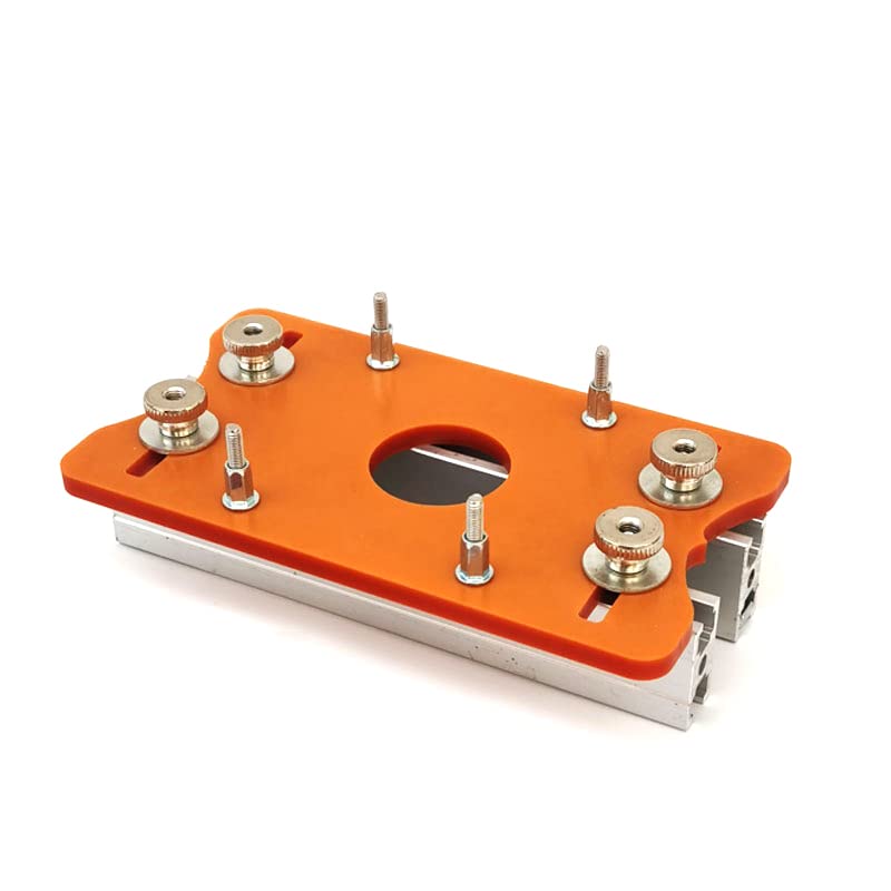 2-in-1 Aluminum Trimming Machine with 65mm Slotted Bracket & Invisible Fasteners - Perfect for Wardrobe, Cupboard, and Panel Installation (Includes Punch Locator & Measuring Scale) - Ideal for DIY Home Improvement and Professional Woodworking Projects (Set of 1)