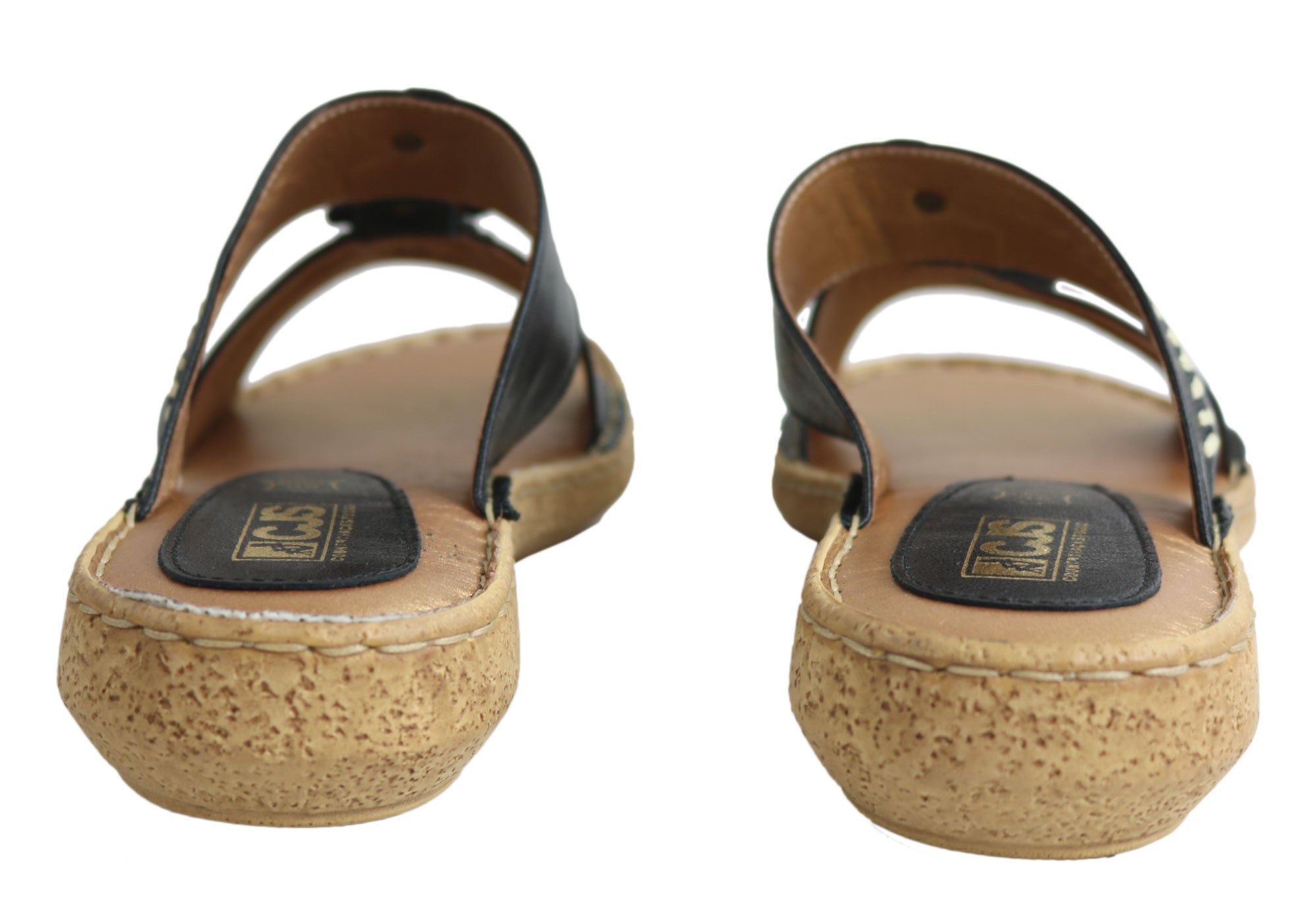 Country Jacks C391 Women's Comfort Sandals - Italian Made Leather Summer Sandals for Walking, Travel & Beach Vacations