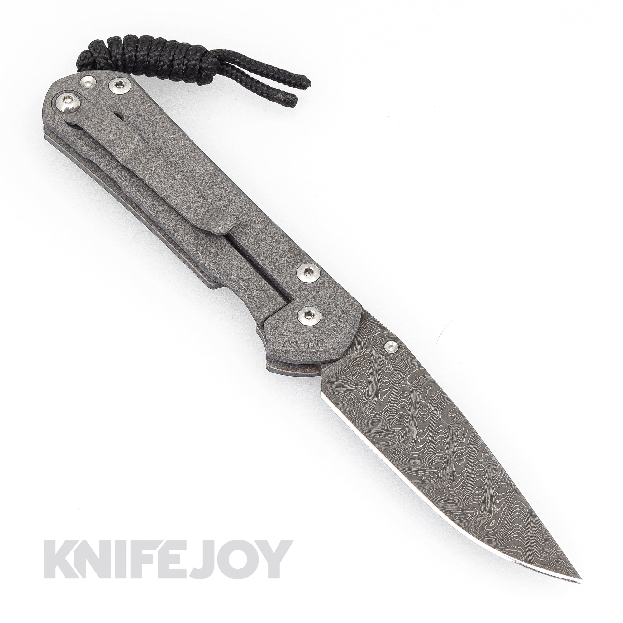 Chris Reeve Knives Small Sebenza 31 Drop Point Folding Knife - Boomerang Damascus Steel Blade & Unique Handle Design - Perfect for EDC, Camping, Hunting and Outdoor Adventures