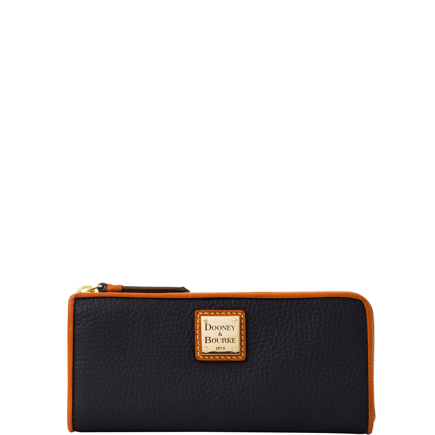 Dooney & Bourke Pebble Grain Leather Zip Clutch Wallet - Women's Designer Handbag for Evening Parties, Date Nights & Special Occasions