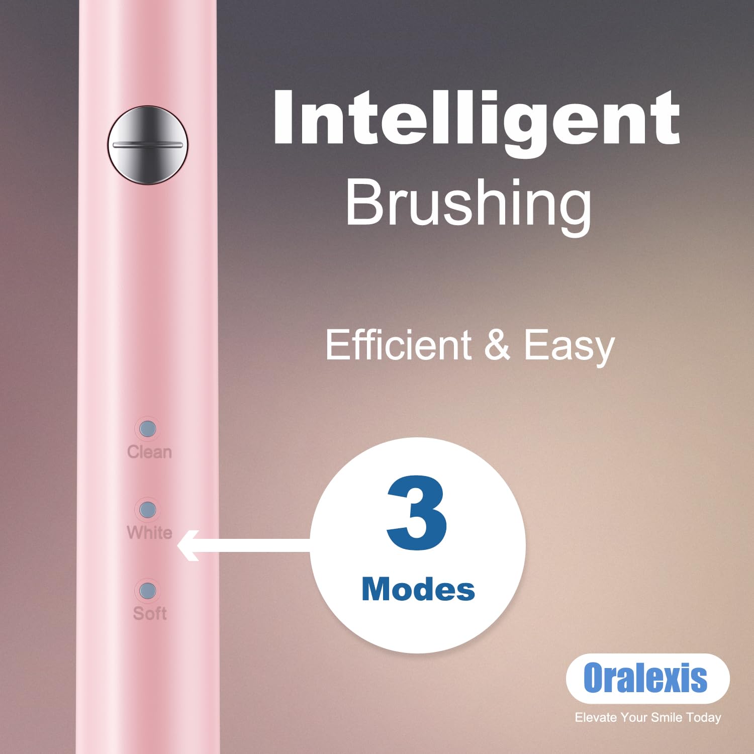 Electric Toothbrush for Adults & Kids - 40,000 VPM Sonic Deep Clean, 8 Brush Heads & Tongue Scraper, 120-Day Battery Life, Fast Charge, Travel-Friendly (Pink) - Perfect for Home, Travel & Family Oral Care