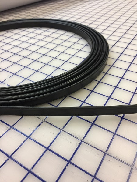 Hoopwire Single Wire Plastic Coated Steel 1/2 Inch Black - 12 Yard Roll - Durable Garden Fencing for Plant Support and Vine Training