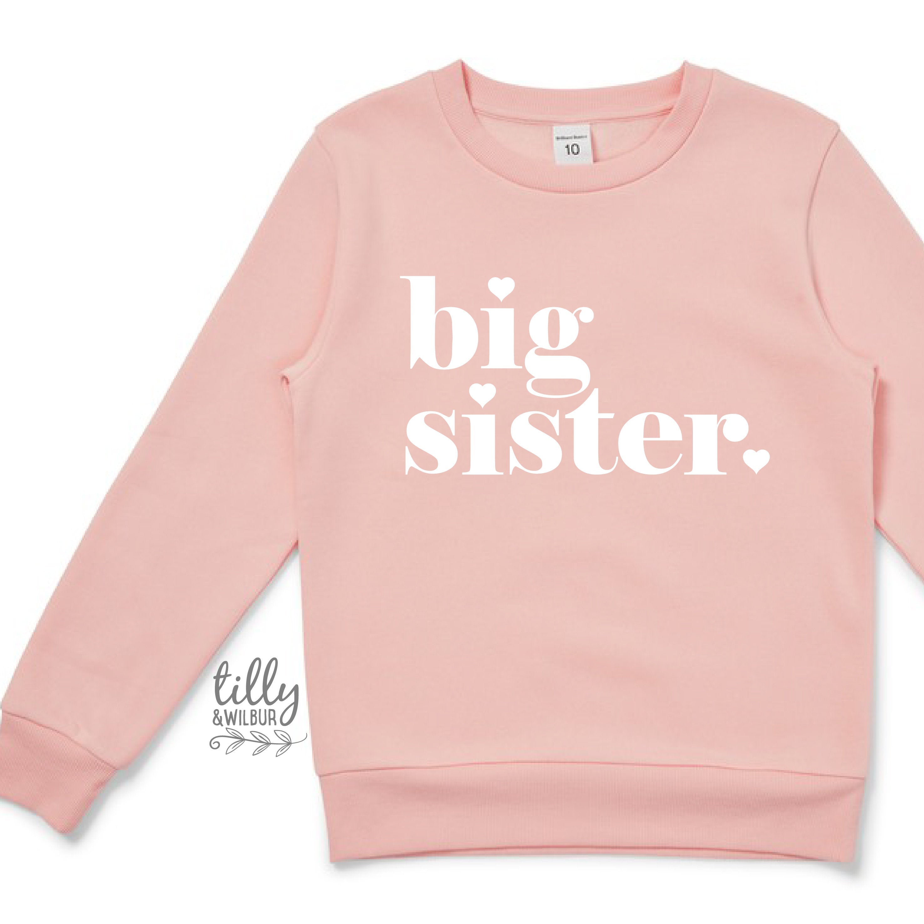 Big Sister Jumper - Cute Matching Sister Outfits for Family Photos & Special Occasions