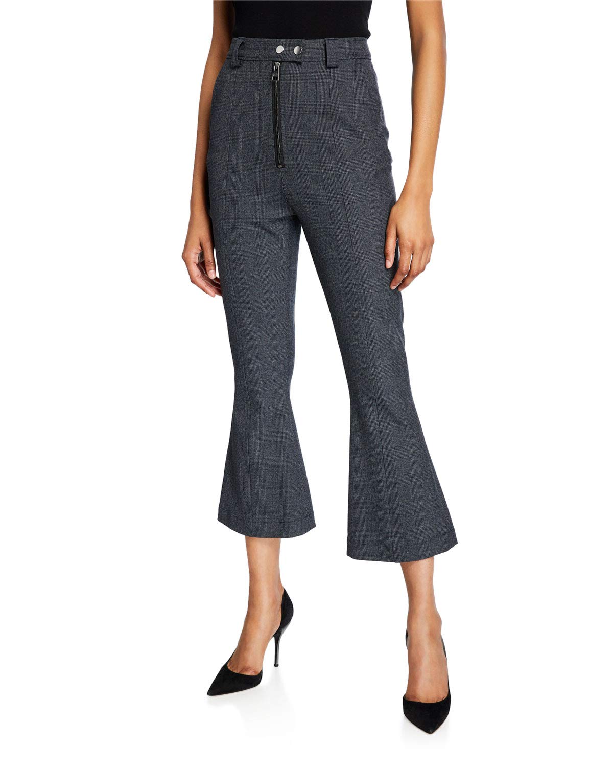 A.L.C. Lucien High-Waisted Wide Leg Pants for Women - Comfortable Stretch Fabric, Office & Casual Wear, Perfect for Work, Travel & Everyday Outfits