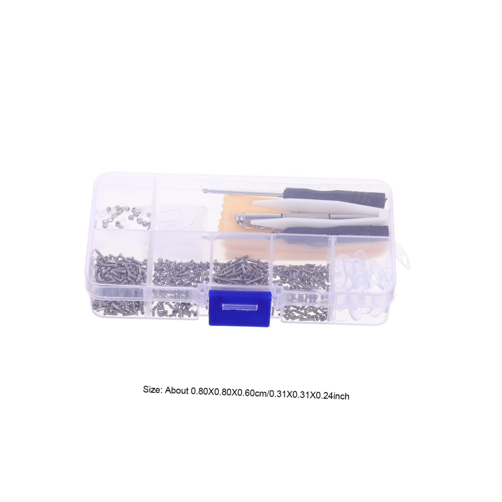 MAGICLULU 5-Piece Glasses Repair Kit with Non-Slip Nose Pads, Screwdrivers & Accessories for Eyeglasses, Sunglasses & Reading Glasses - Perfect for Home, Office & Travel Use