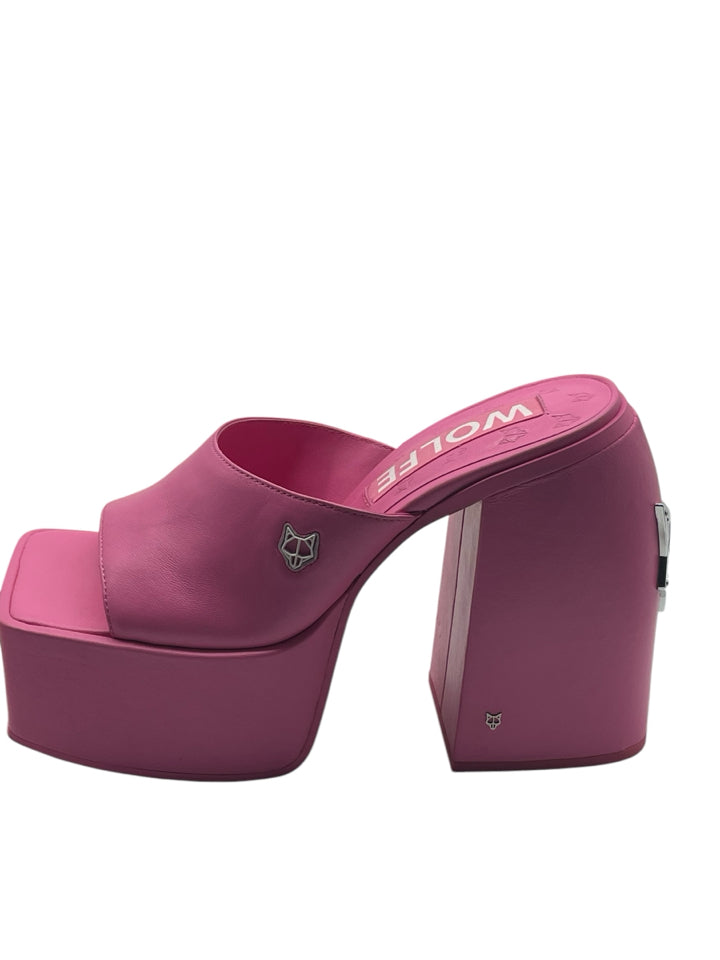 Naked Wolfe Hot Pink Jenna Platform Boots Women's Size 10 | Trendy Chunky Heel Shoes for Women | Perfect for Parties, Night Out & Street Style Fashion