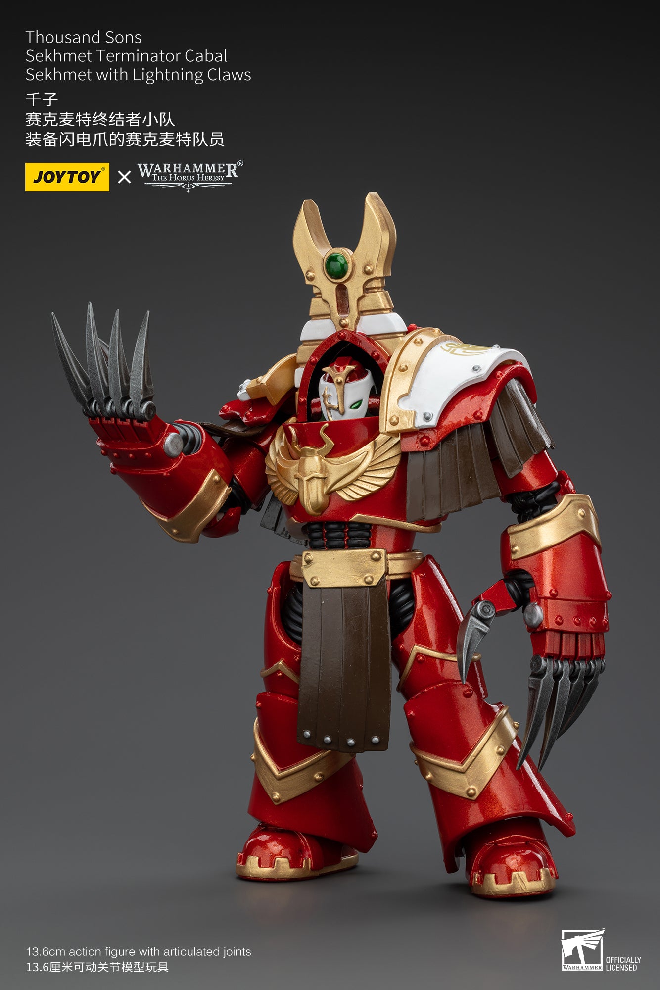 JOYTOY 1/18 Scale Warhammer The Horus Heresy Thousand Sons Sekhmet Terminator Cabal Action Figure - Collectible Model for Display, Gaming & Warhammer 40K Scenes