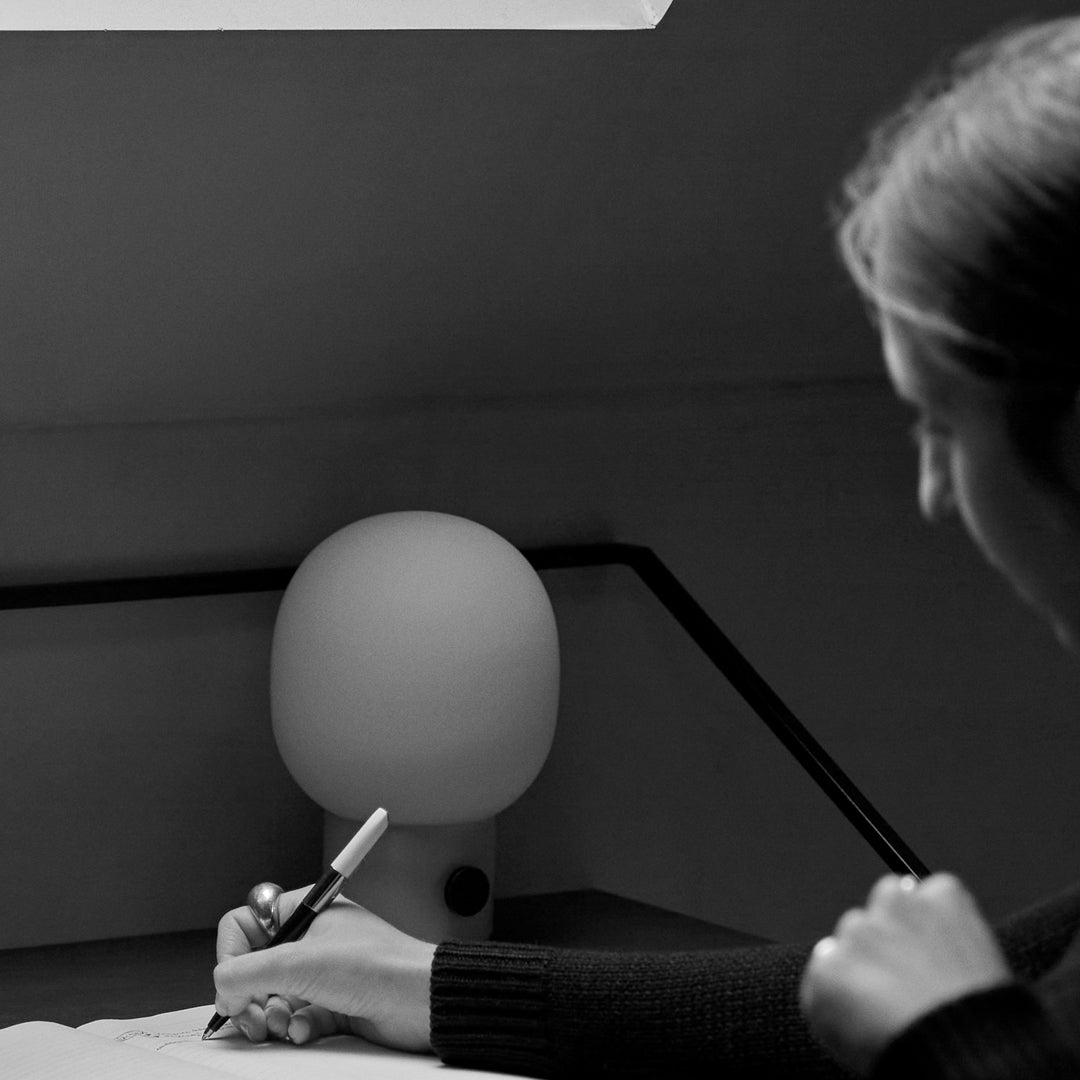 JWDA Portable Table Lamp - USB Rechargeable LED Night Light for Bedroom, Office & Travel - Adjustable Brightness & Warm White Light for Reading & Relaxation