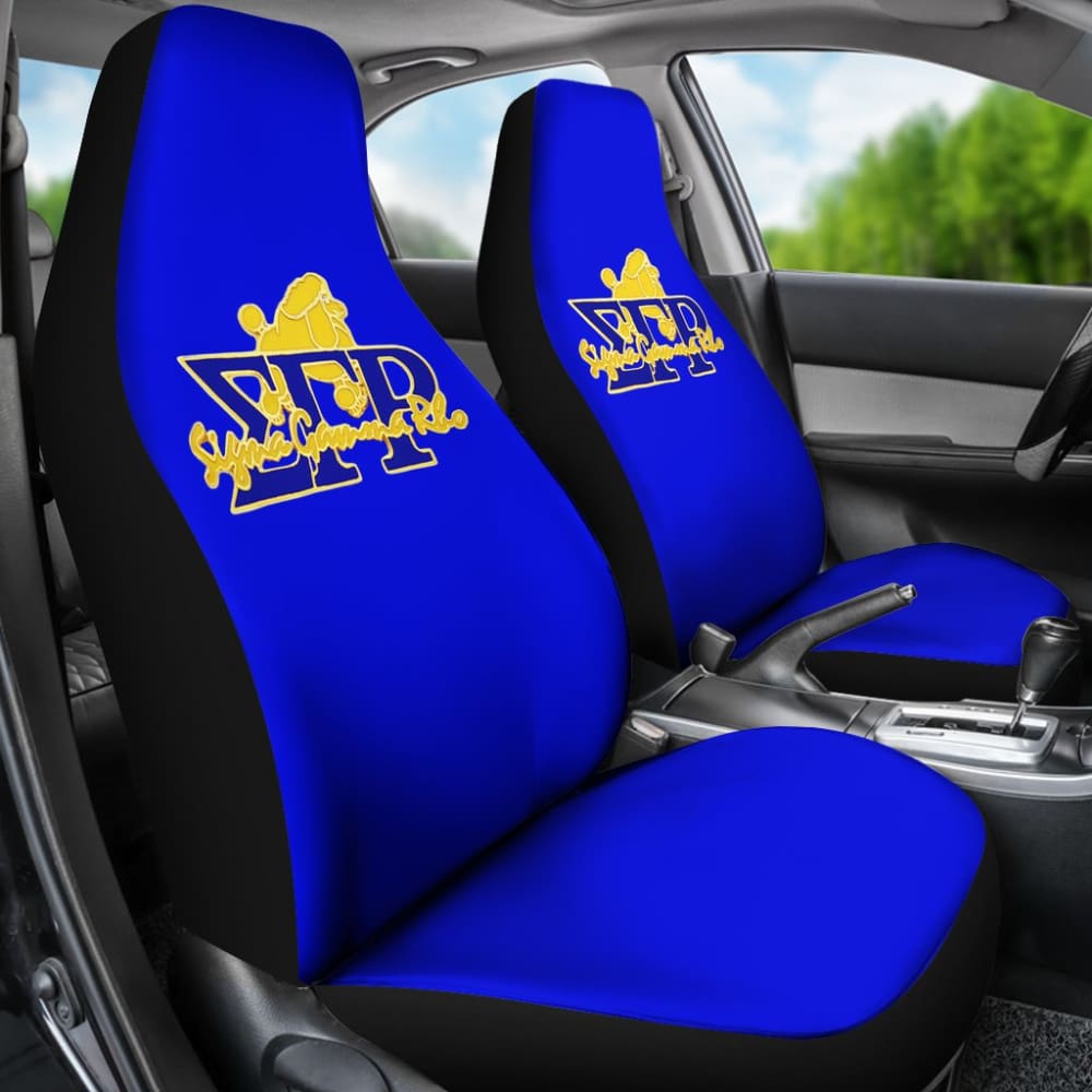 Premium Blue Sigma Gamma Rho Car Seat Covers - Universal Fit for Cars, Trucks & SUVs - Durable Neoprene Protection for Comfort & Style - Perfect for Fraternity Events, Road Trips & Daily Commutes