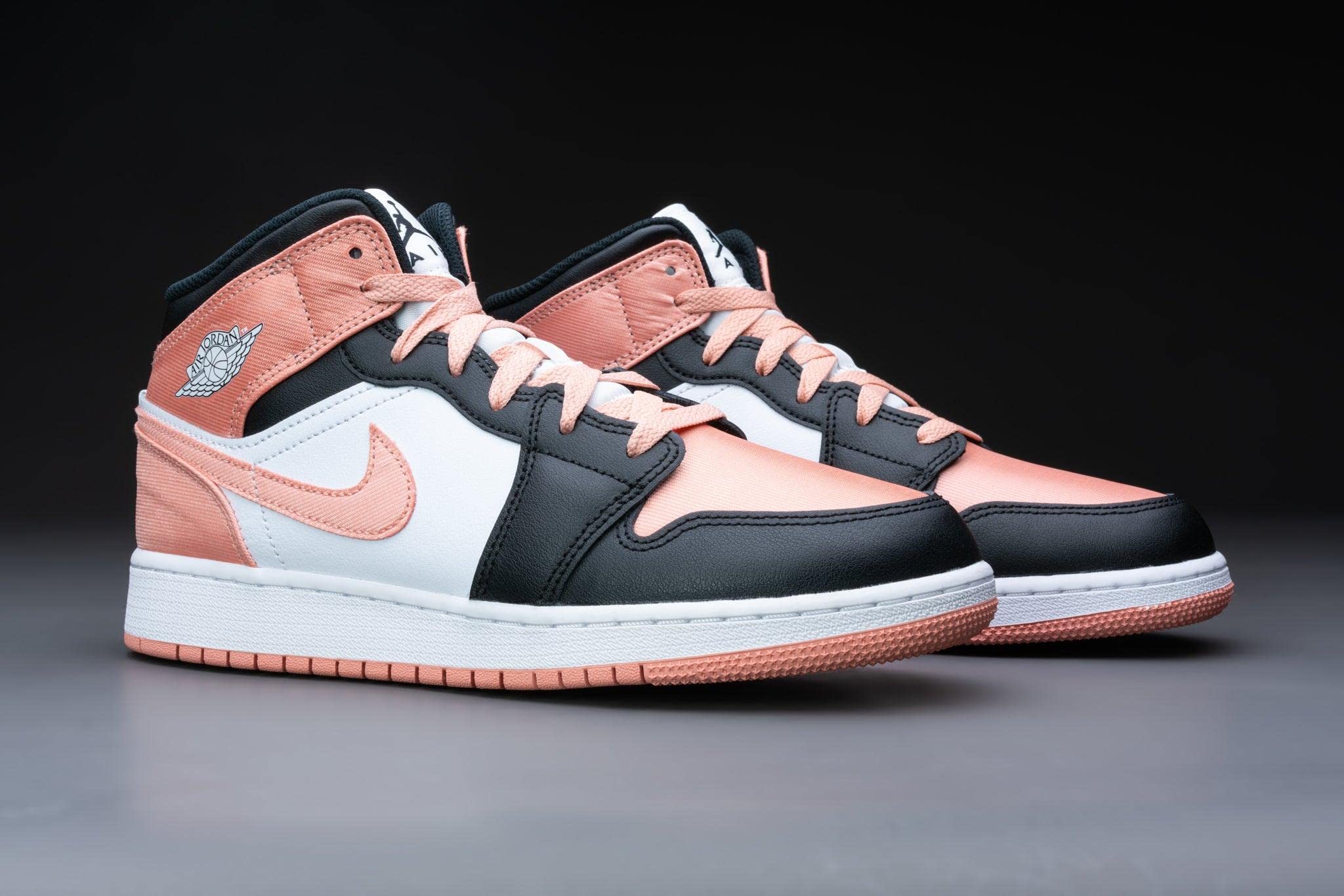 Nike Women's Air Jordan 1 Mid Basketball Shoes - Pink Size 6.5 US | Retro Sneakers for Streetwear, Casual Fashion & Basketball Court Performance