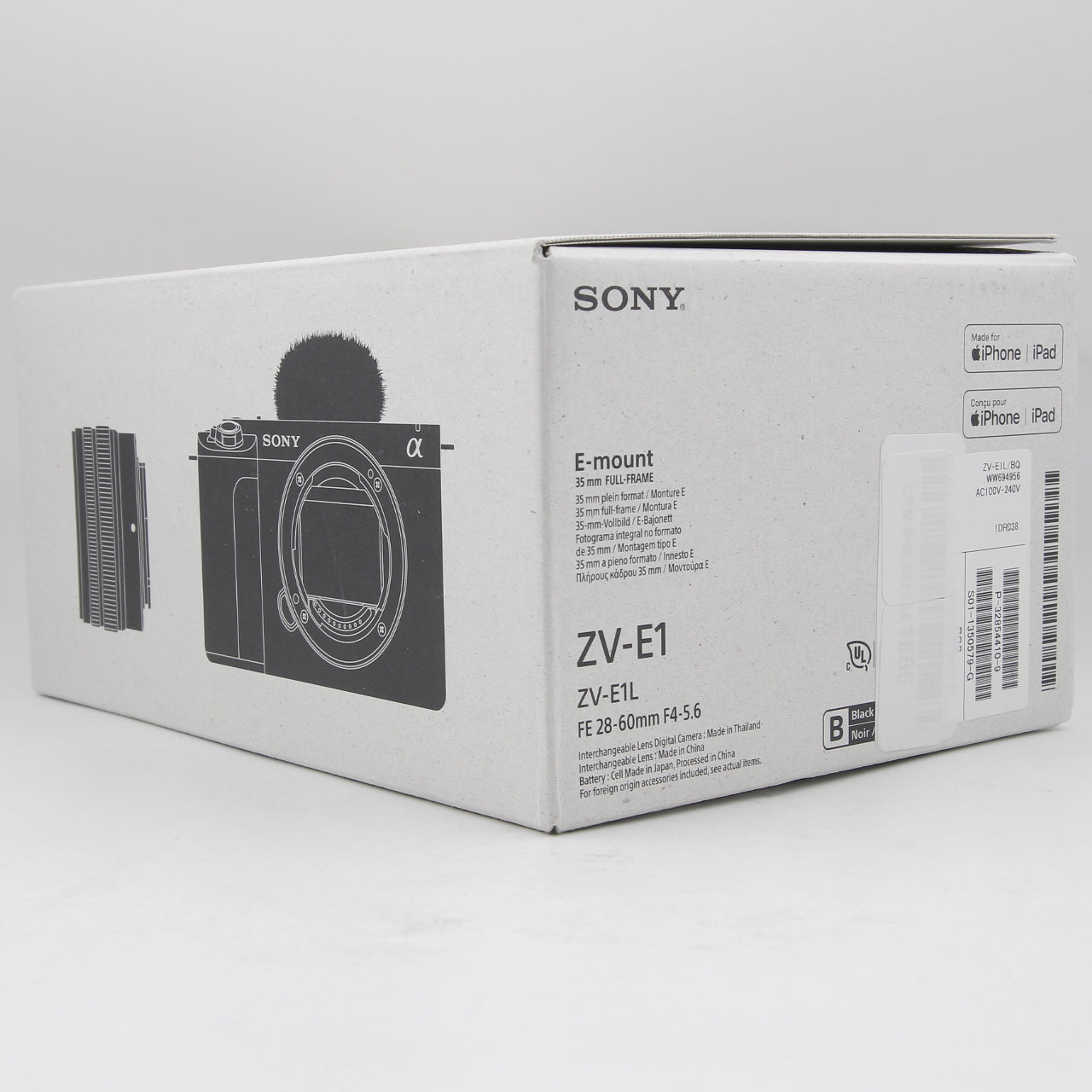 Sony ZV E1 Mirrorless Camera with FE 28-60mm f/4-5.6 Lens (Black) - Excellent Open Box Condition | Perfect for Vlogging, Travel Photography & Content Creation