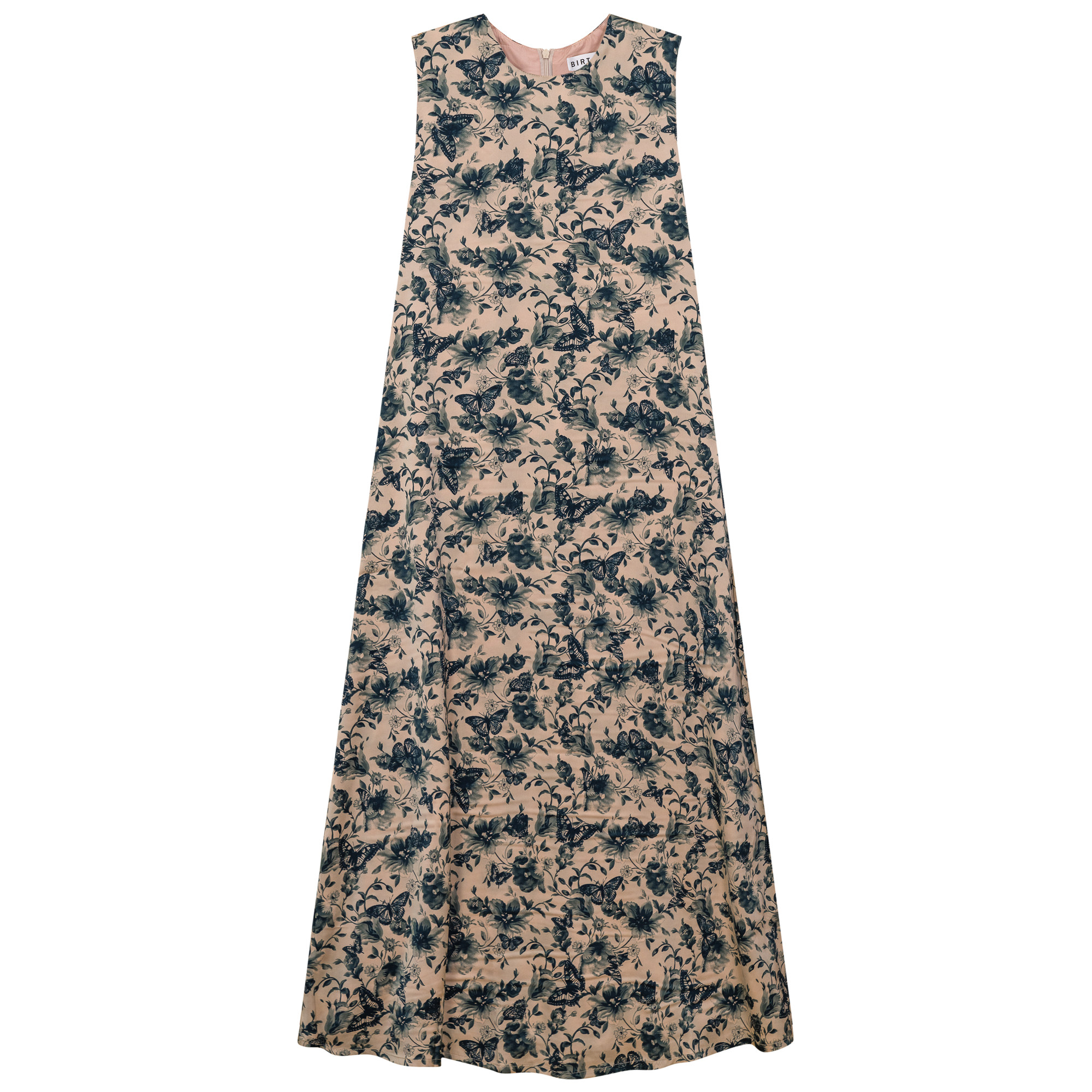 Printed Satin A-Line Jumper Dress for Women - Elegant Floral Pattern Party & Casual Wear