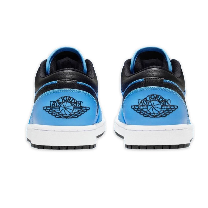 Air Jordan 1 Low Sneakers - University Blue & Black Colorway - Men's Basketball Shoes for Casual Wear & Street Style