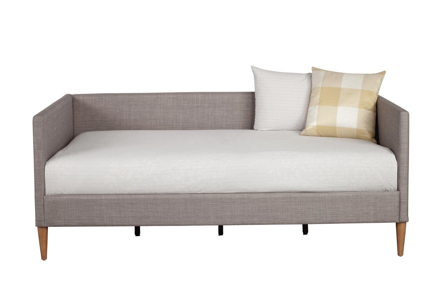 Alpine Furniture Britney Dark Gray Wooden Day Bed - Twin Size (1296T) for Guest Room, Patio, or Small Space Decor